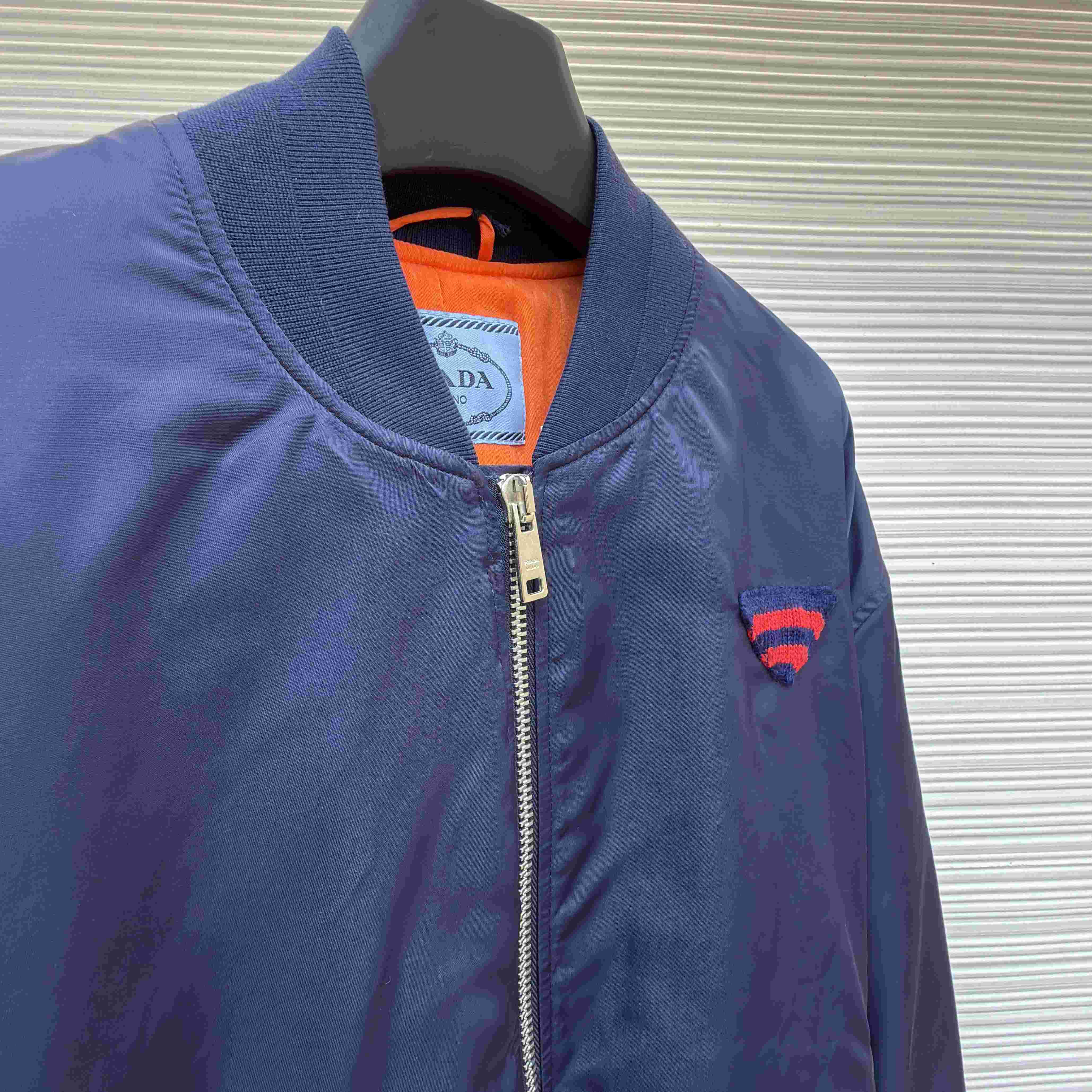 Prada Nylon Twill Bomber Jacket - DopestKickz