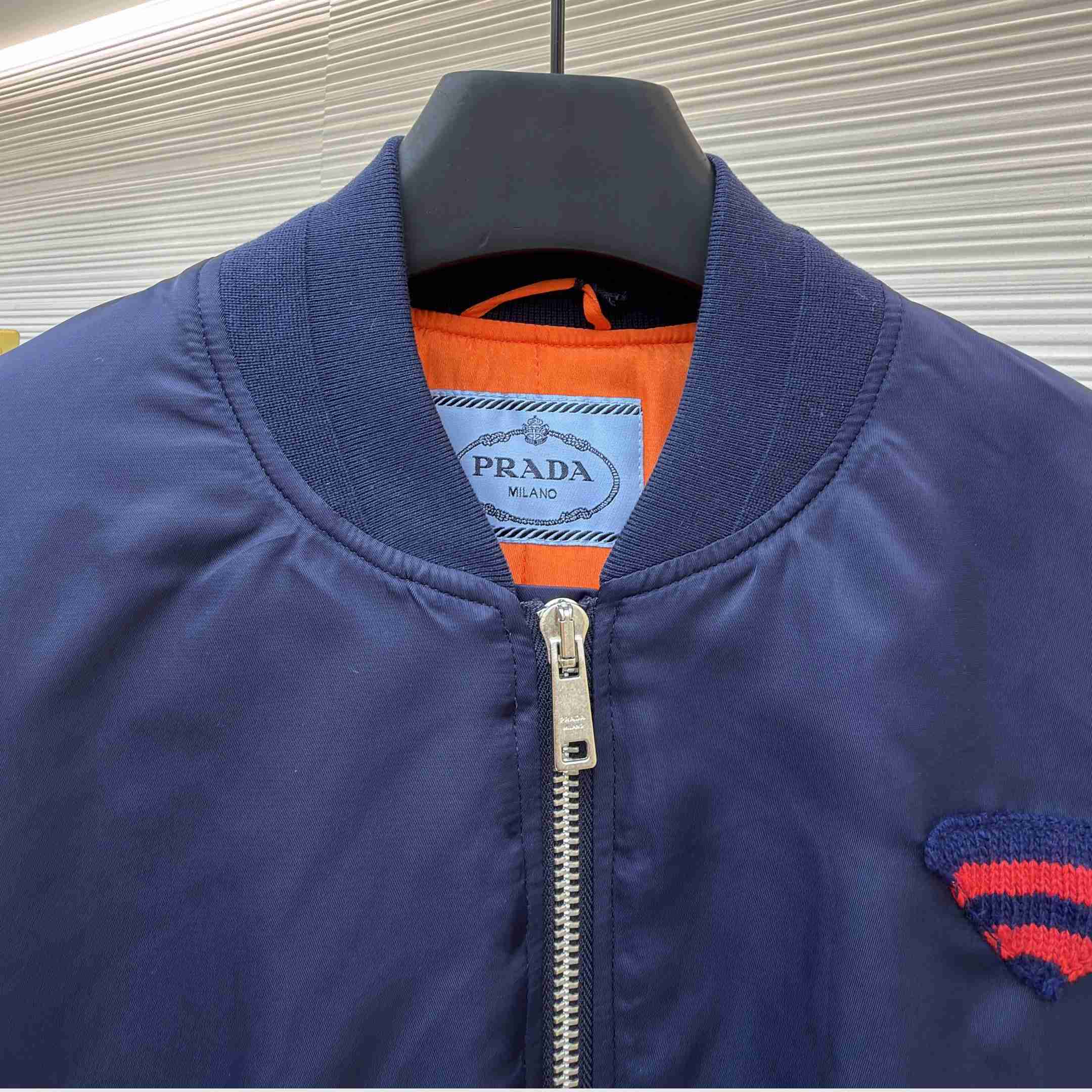 Prada Nylon Twill Bomber Jacket - DopestKickz