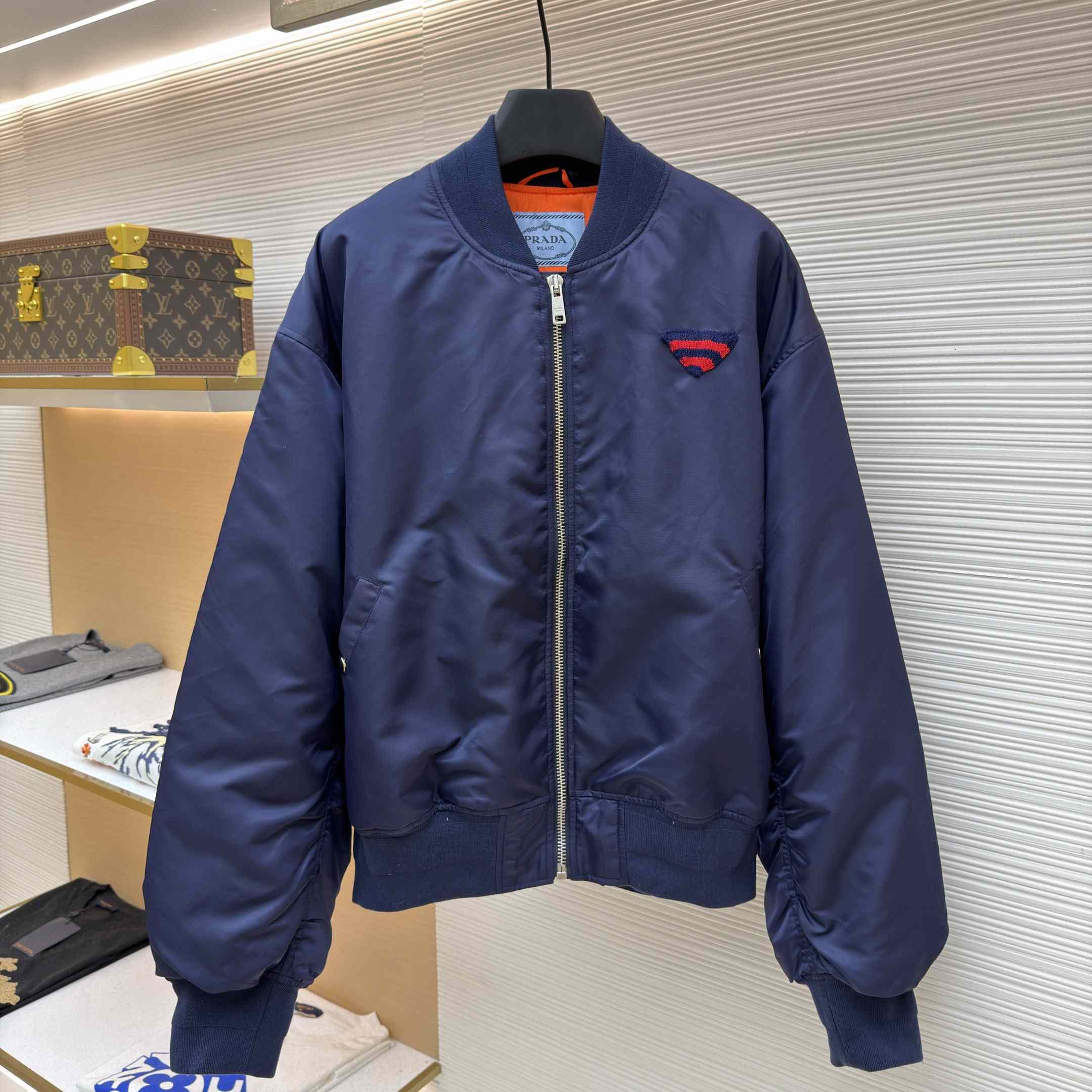 Prada Nylon Twill Bomber Jacket - DopestKickz
