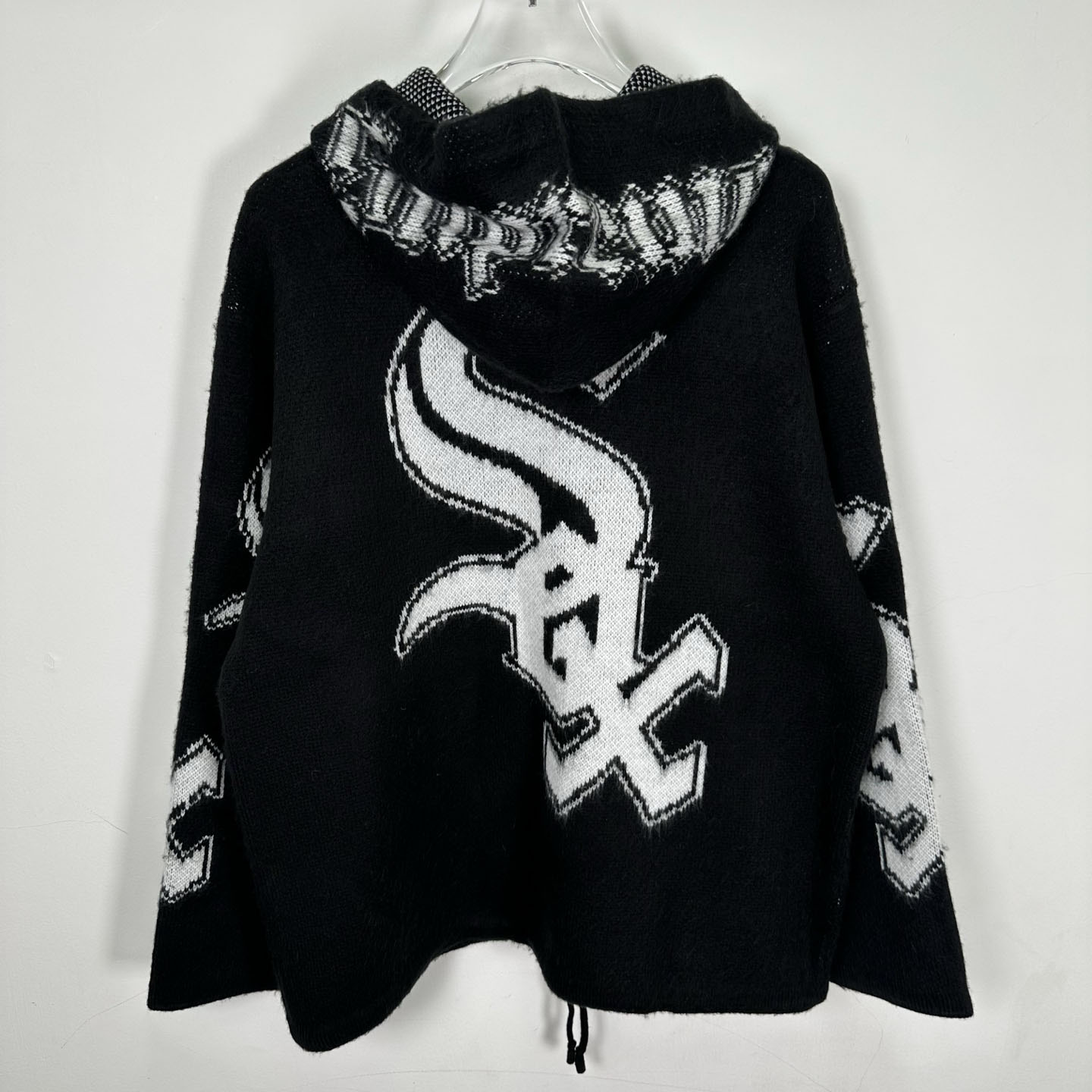  Supreme x Chicago White Sox Zip Up Hooded Sweater 'Black' - DopestKickz