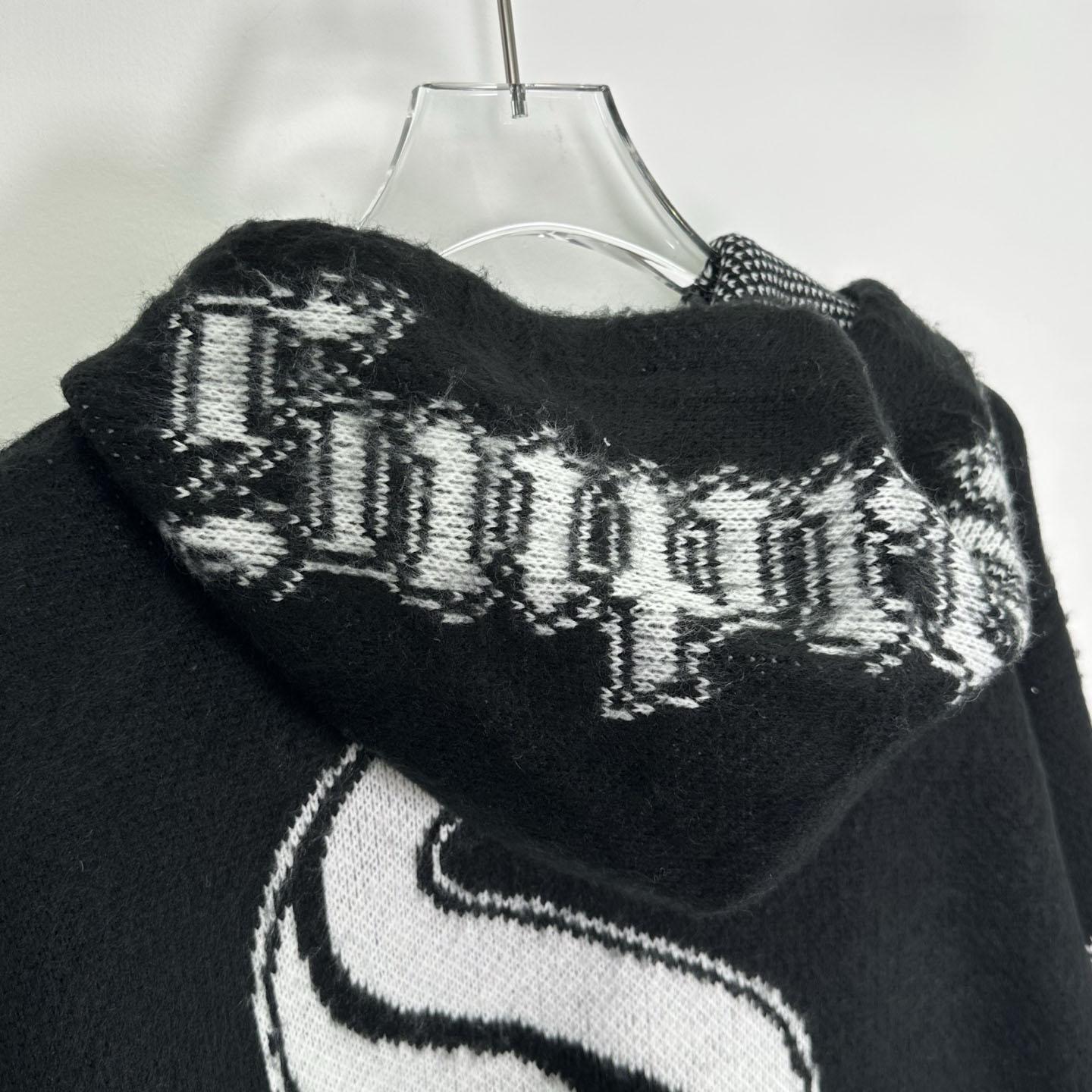  Supreme x Chicago White Sox Zip Up Hooded Sweater 'Black' - DopestKickz