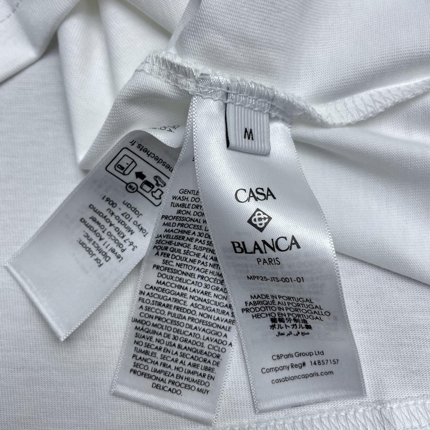 Casablanca White Innocence Triangle T-shirt Regular price C1120 - DopestKickz