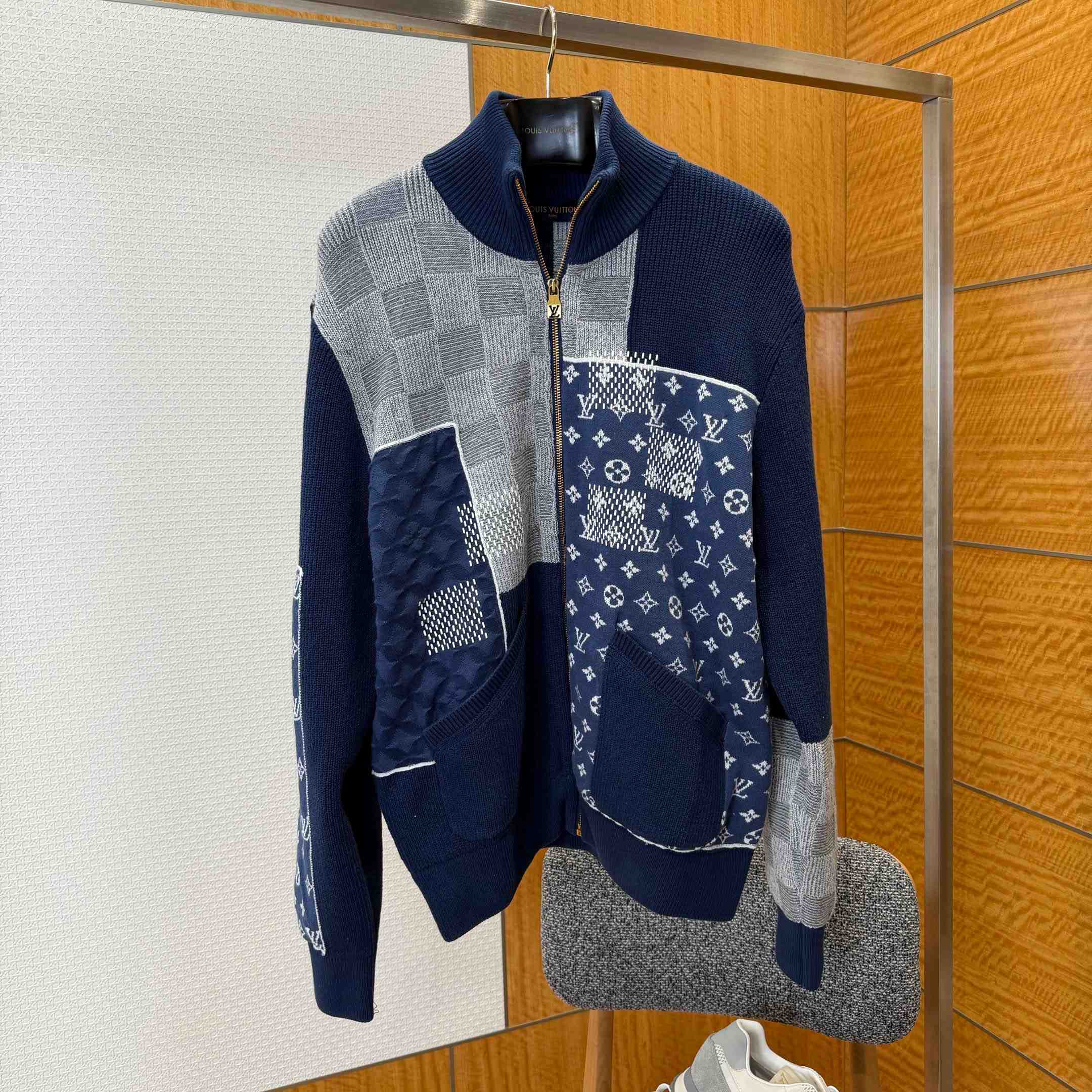 Louis Vuitton Zip Up Patchwork Tracktop 1AIMAA  - DopestKickz