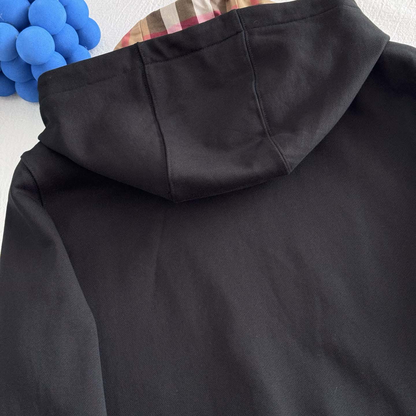 Burberry Hove Check Embroidery Logo Zip Hoodie  - DopestKickz