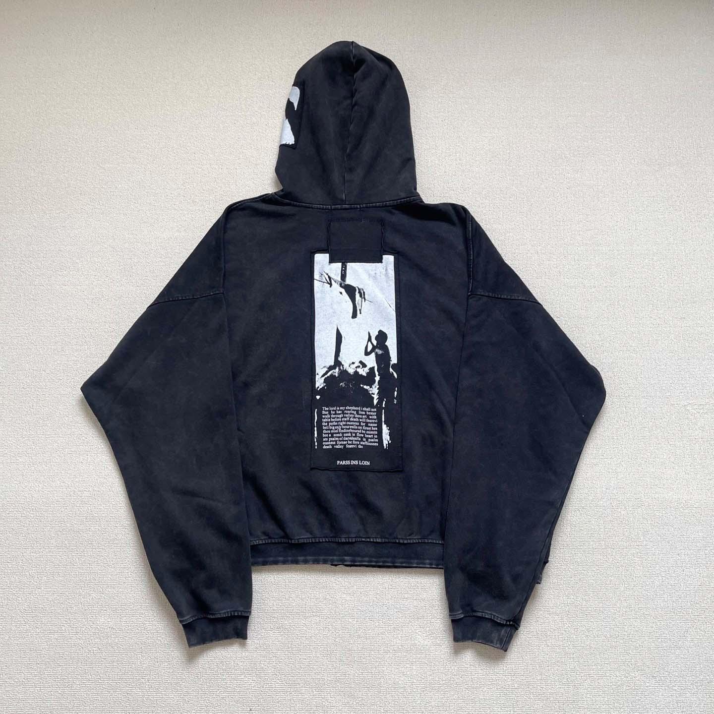 Enfants Riches Déprimés  Artist Defends Baggy Assemblage Zip Hoodie 'Faded Black' - DopestKickz