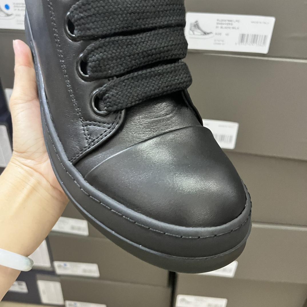 Rick Owens Lido Jumbo Laced Sneaker Low 'Black' - DopestKickz