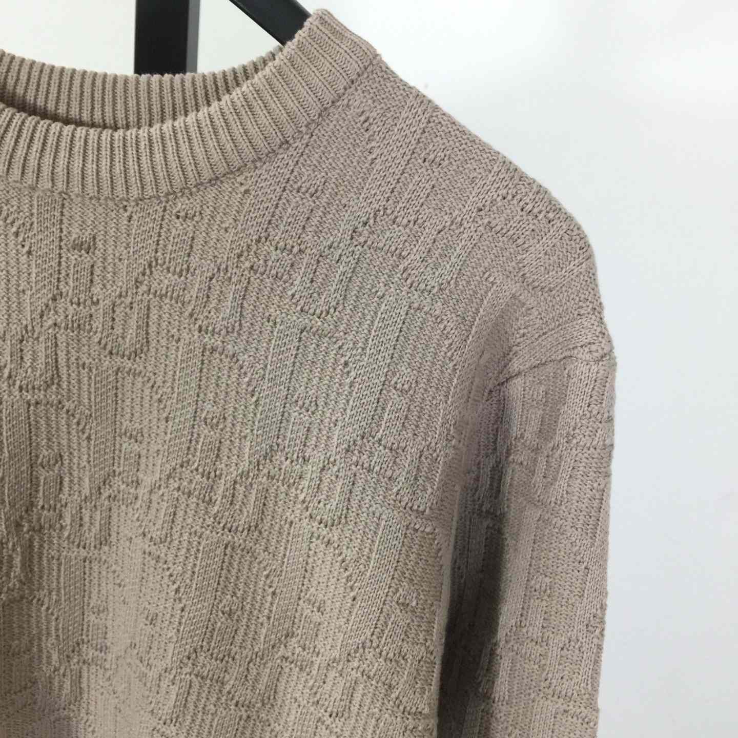 Dior Oblique Sweater Beige Cotton-Blend Jacquard - DopestKickz