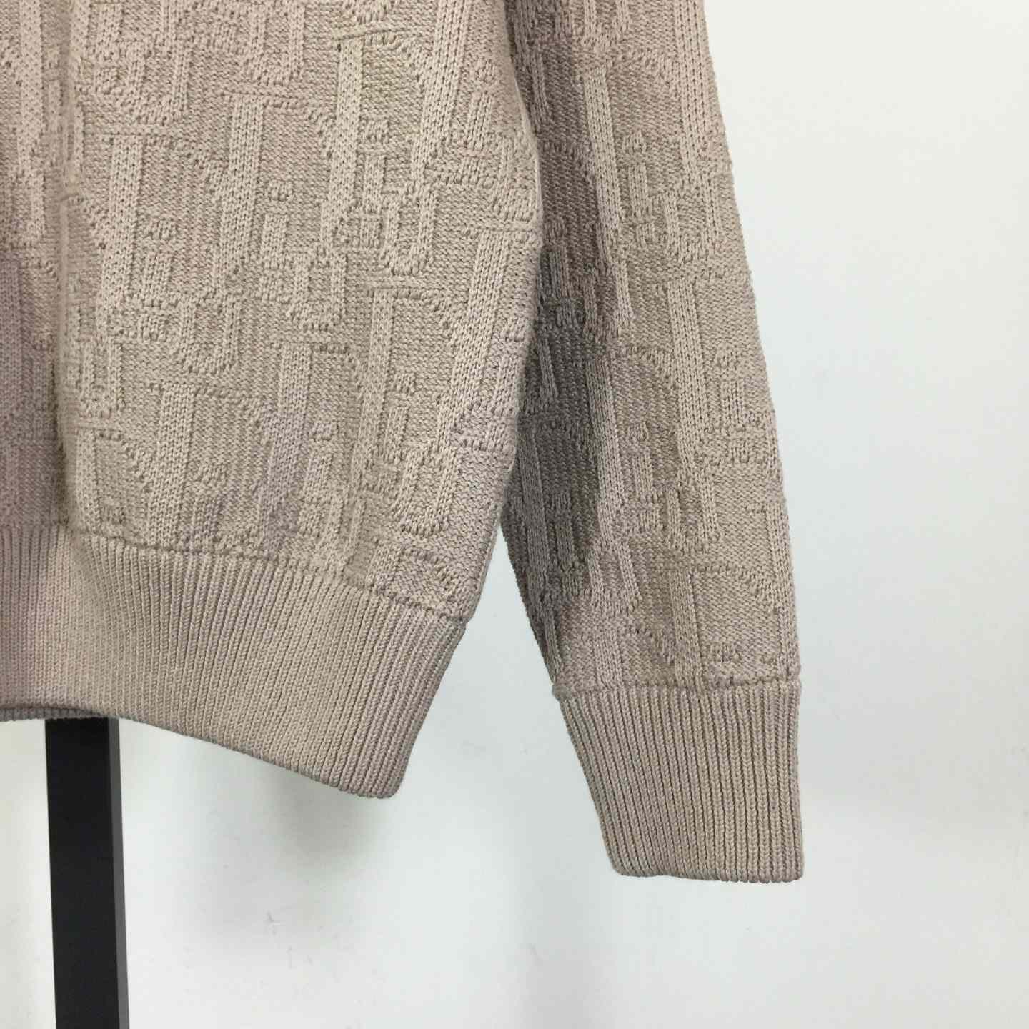 Dior Oblique Sweater Beige Cotton-Blend Jacquard - DopestKickz