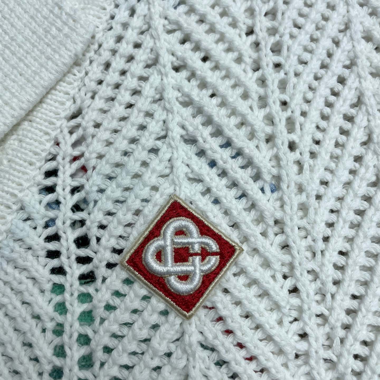 Casablanca Sporty Faux Crochet Cotton Shirt    Z6029 - DopestKickz