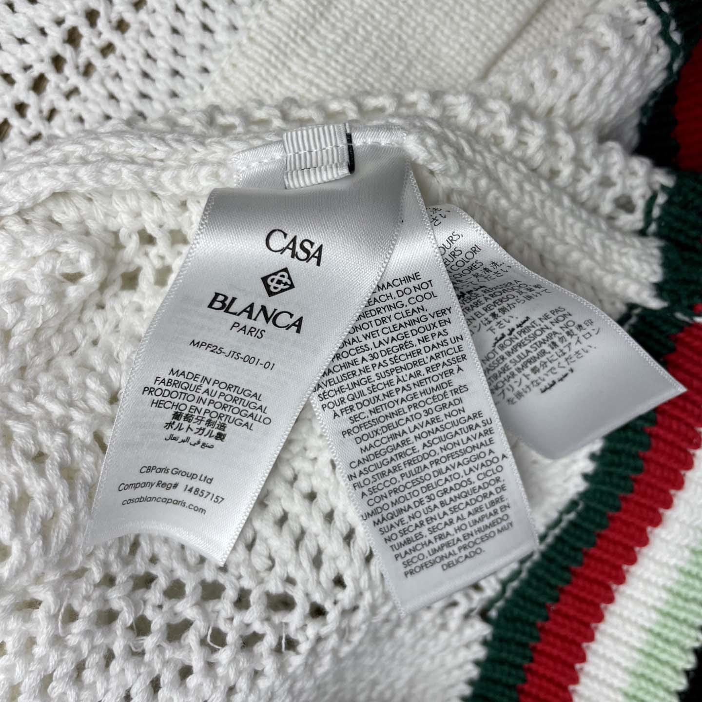 Casablanca Sporty Faux Crochet Cotton Shirt    Z6029 - DopestKickz