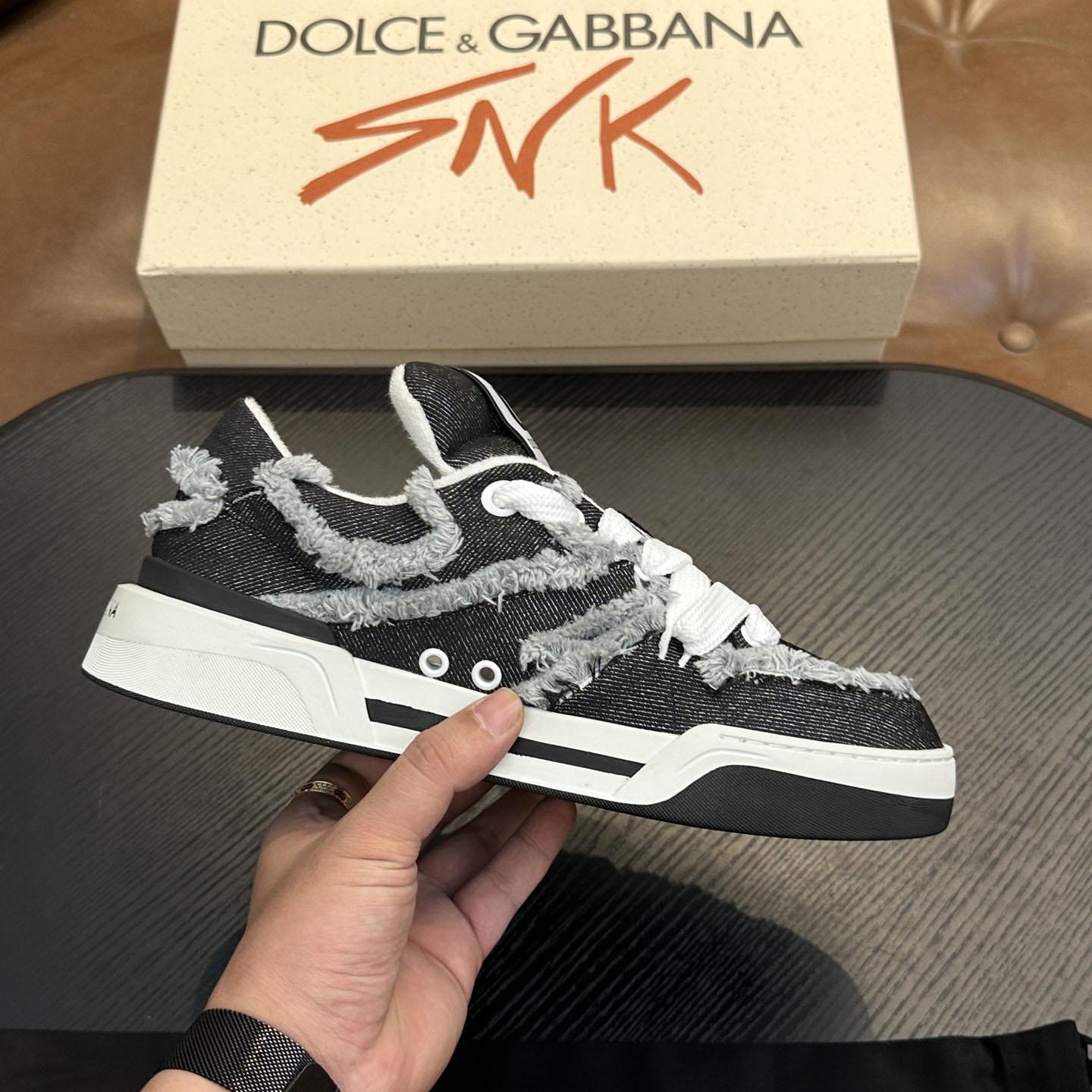 Dolce & Gabbana Denim New Roma Sneakers - DopestKickz