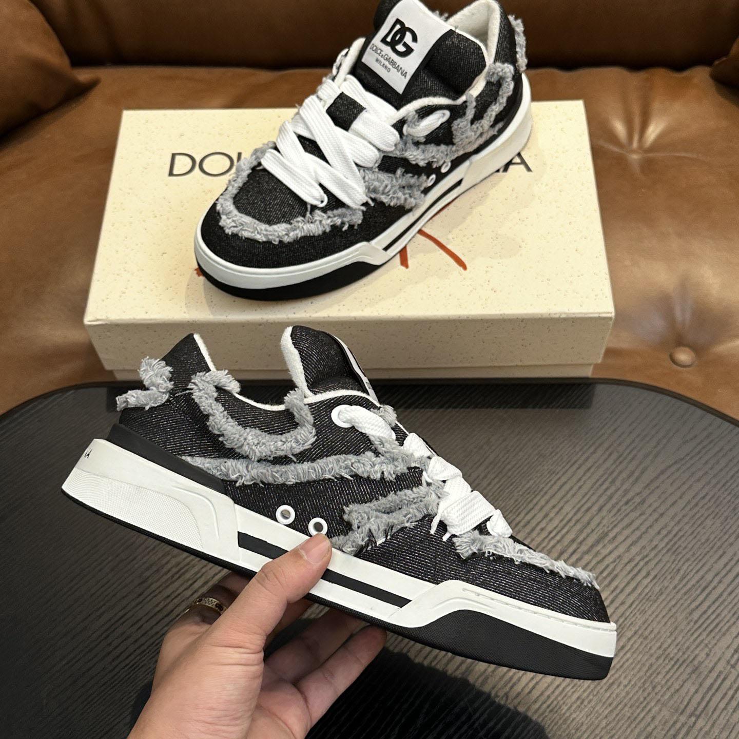 Dolce & Gabbana Denim New Roma Sneakers - DopestKickz