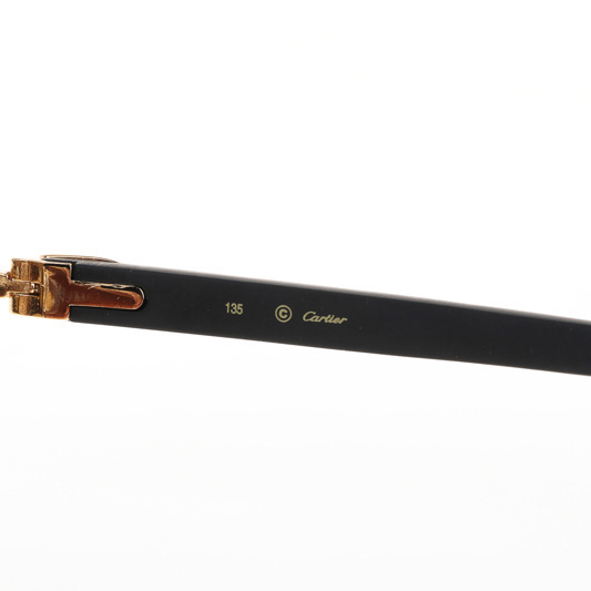 Cartier CT 4189706 Black Wood Sunglasses In Gold Gradient Brown - DopestKickz