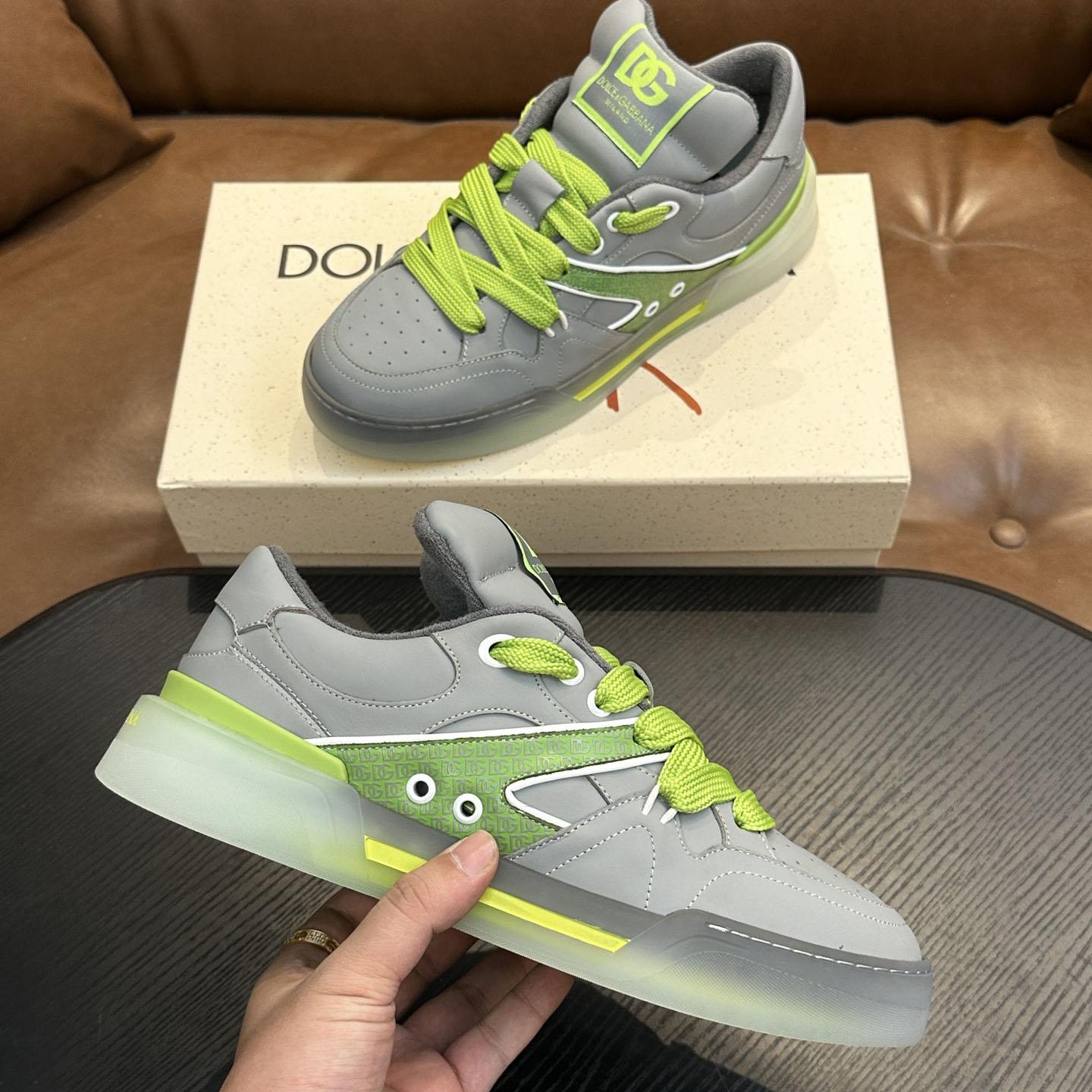 Dolce & Gabbana New Roma Label Low-Top Sneakers - DopestKickz