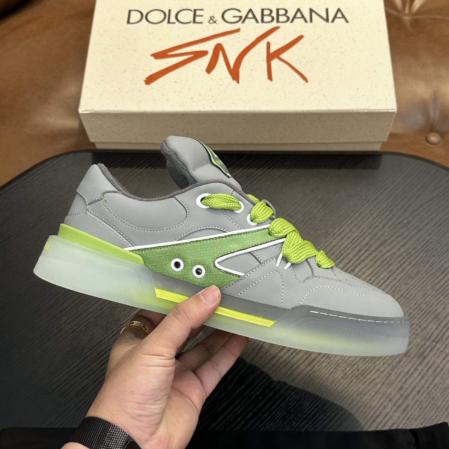 Dolce & Gabbana New Roma Label Low-Top Sneakers - DopestKickz