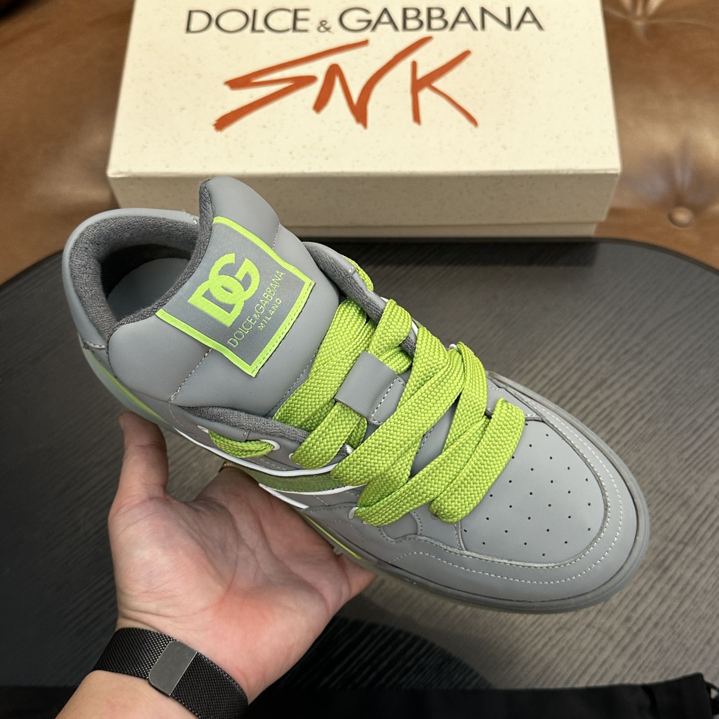 Dolce & Gabbana New Roma Label Low-Top Sneakers - DopestKickz
