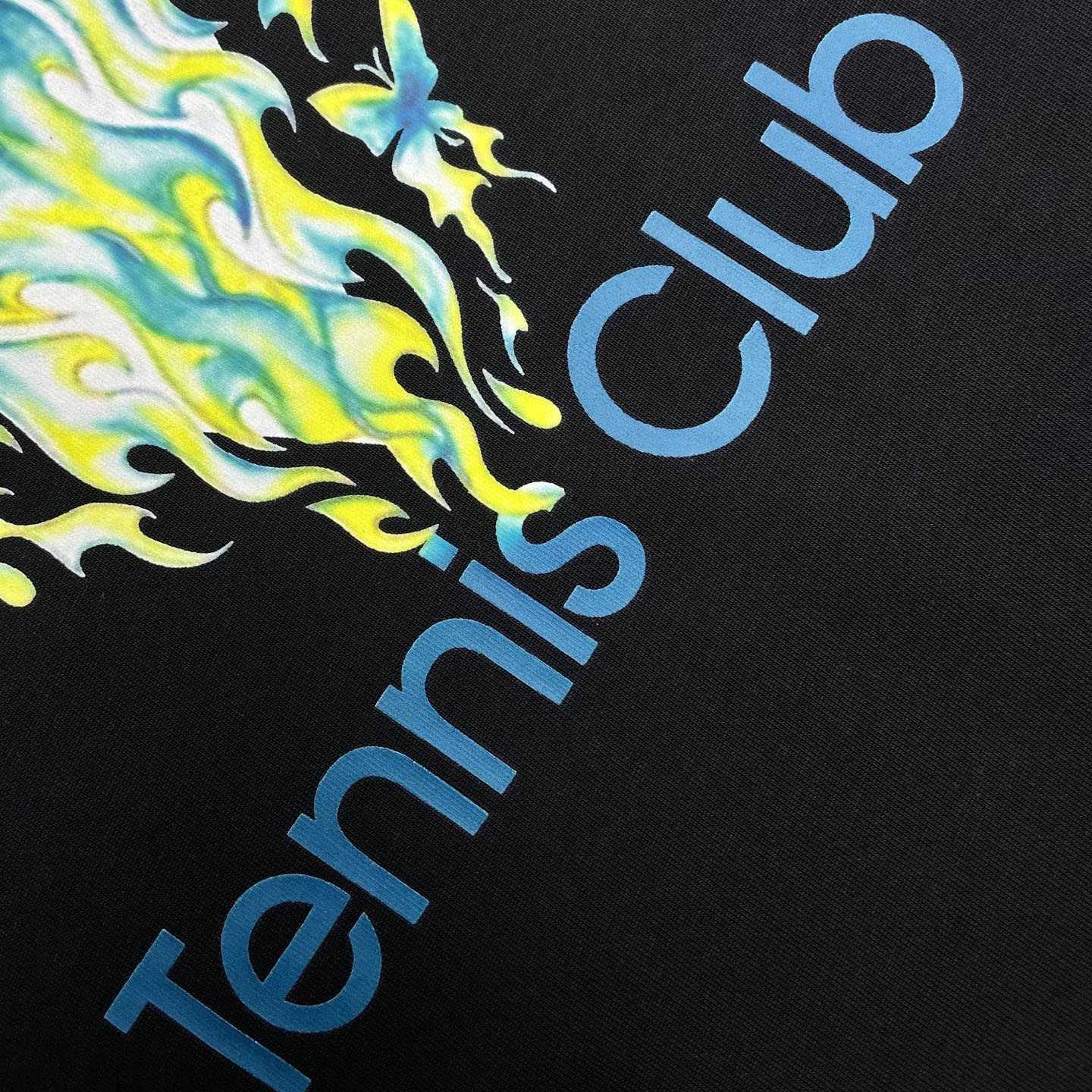 Casablanca Black Tennis Club Icon Short Sleeve T‑shirt C1123 - DopestKickz