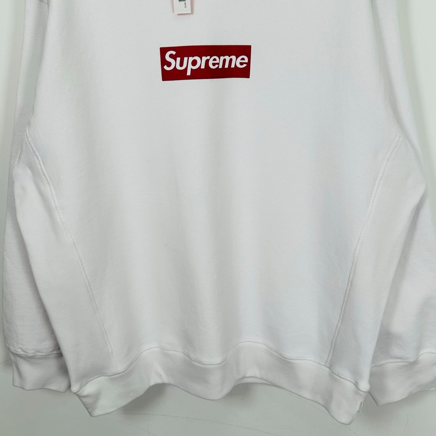 Supreme 25SS Wash Box Logo Crewneck 'White' - DopestKickz