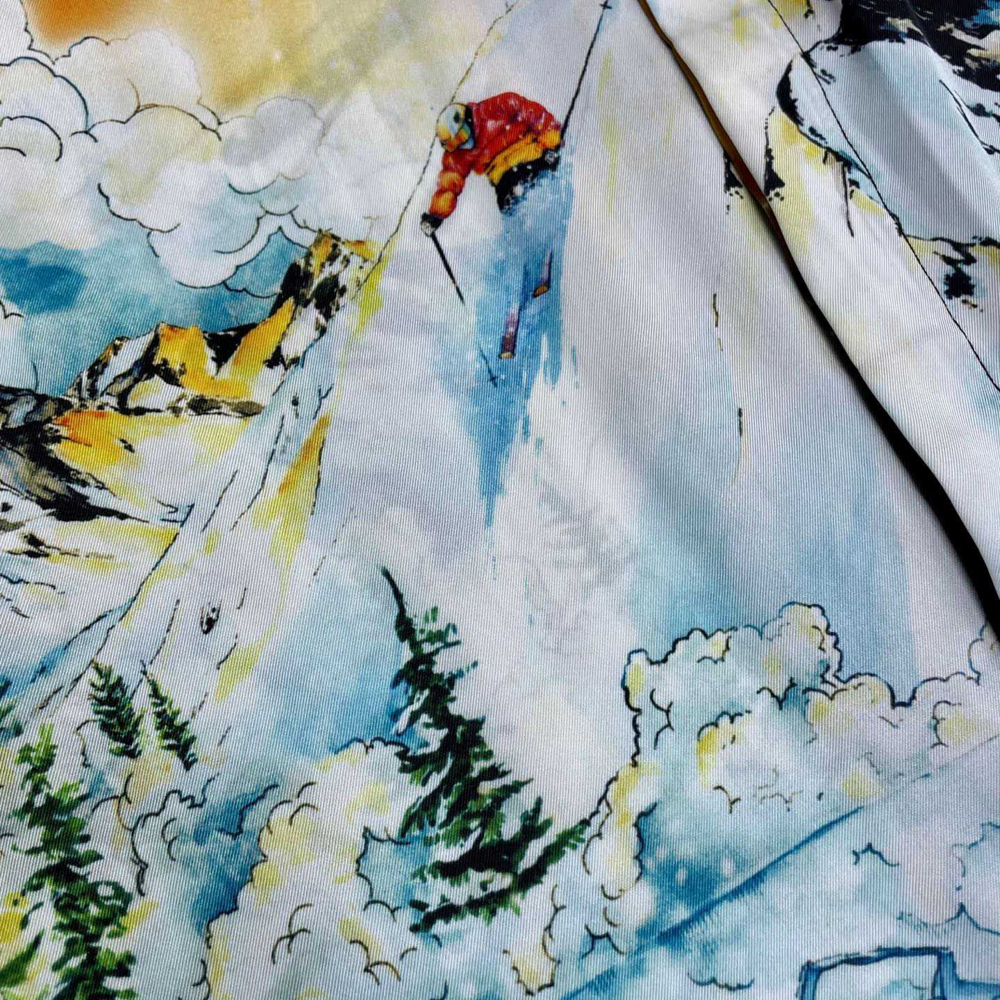 Casablanca Ski Lake Long Sleeve Silk Twill Shirt CA3569 - DopestKickz