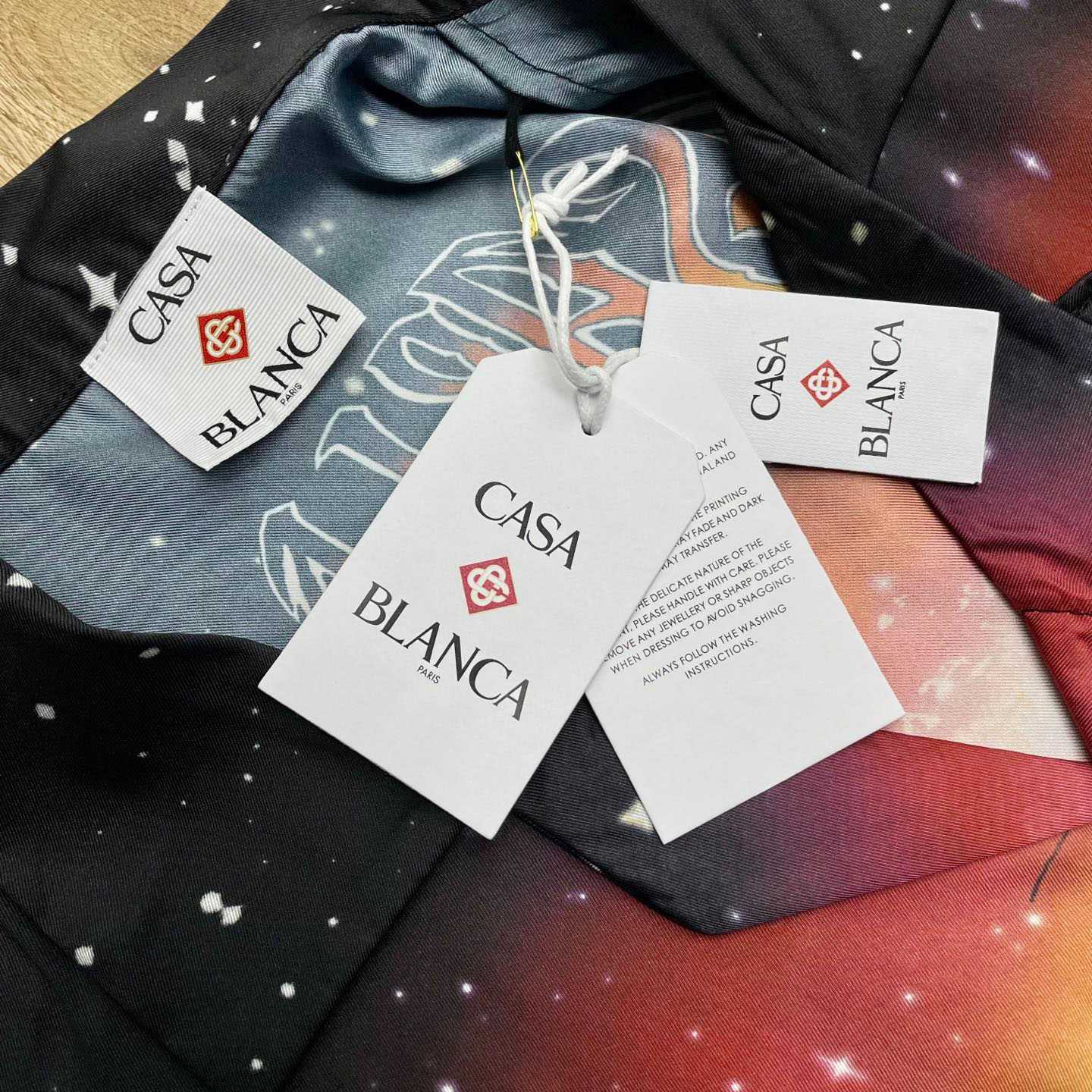 Casablanca Ski Lake Long Sleeve Silk Twill Shirt CA3569 - DopestKickz