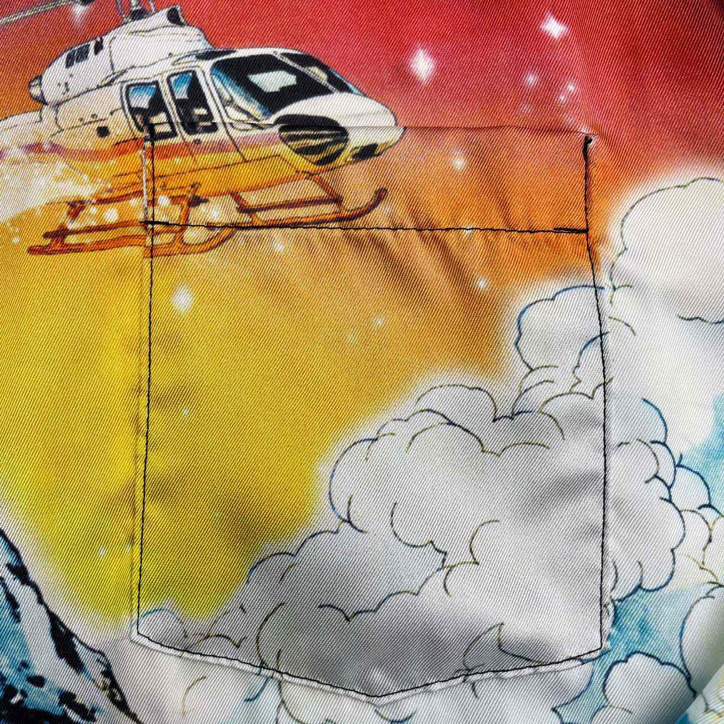 Casablanca Ski Lake Long Sleeve Silk Twill Shirt CA3569 - DopestKickz