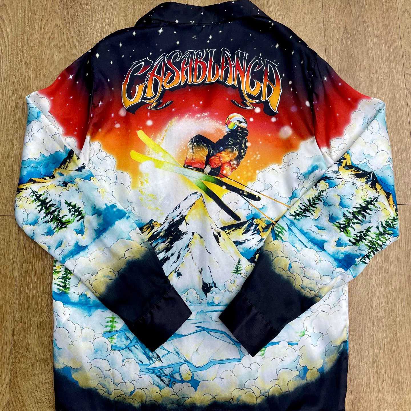 Casablanca Ski Lake Long Sleeve Silk Twill Shirt CA3569 - DopestKickz
