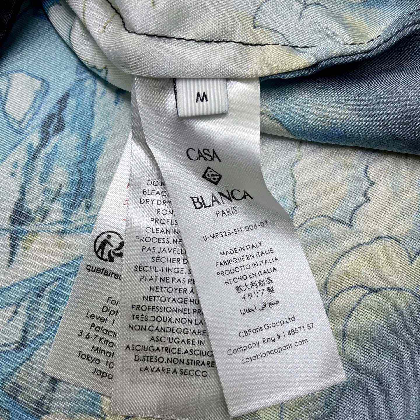 Casablanca Ski Lake Long Sleeve Silk Twill Shirt CA3569 - DopestKickz