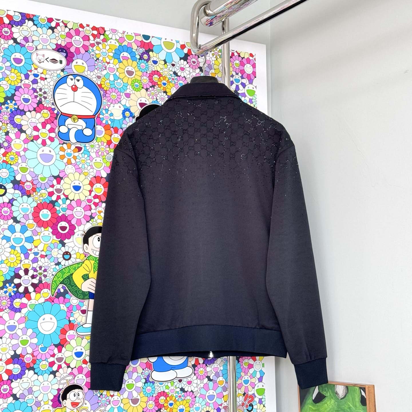 Gucci Technical Jersey Zip Jacket With Crystals - DopestKickz