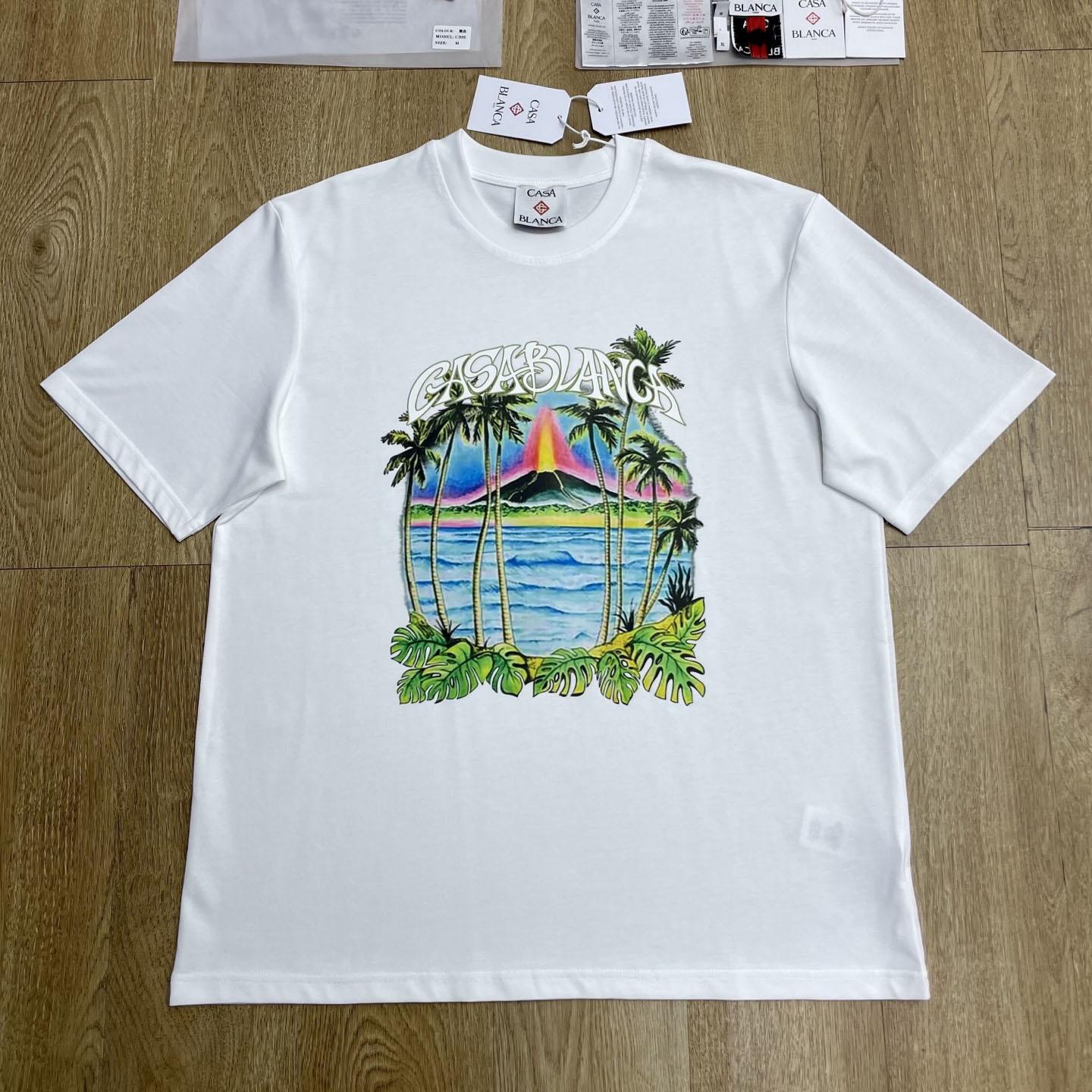 Casablanca Volcano Short Sleeve T‑Shirt C1130 - DopestKickz