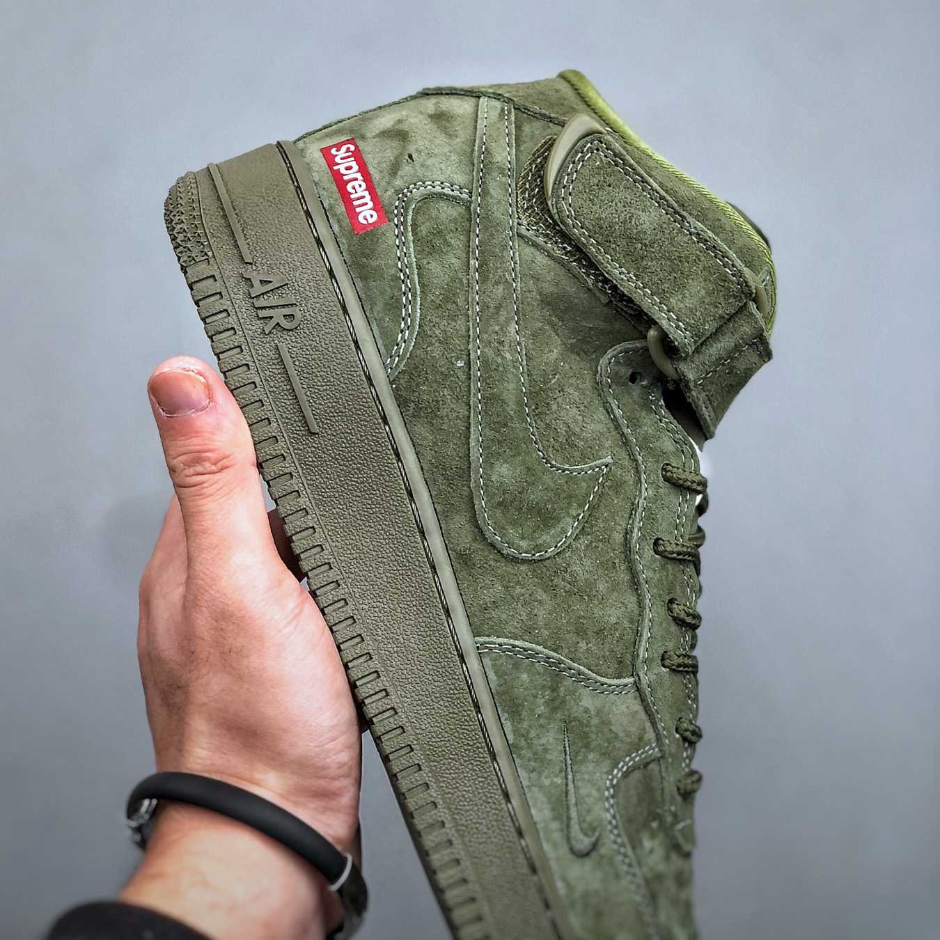  Supreme x Nike Air Force 1  Mid '07 'Legion Green'    DV0788-005 - DopestKickz