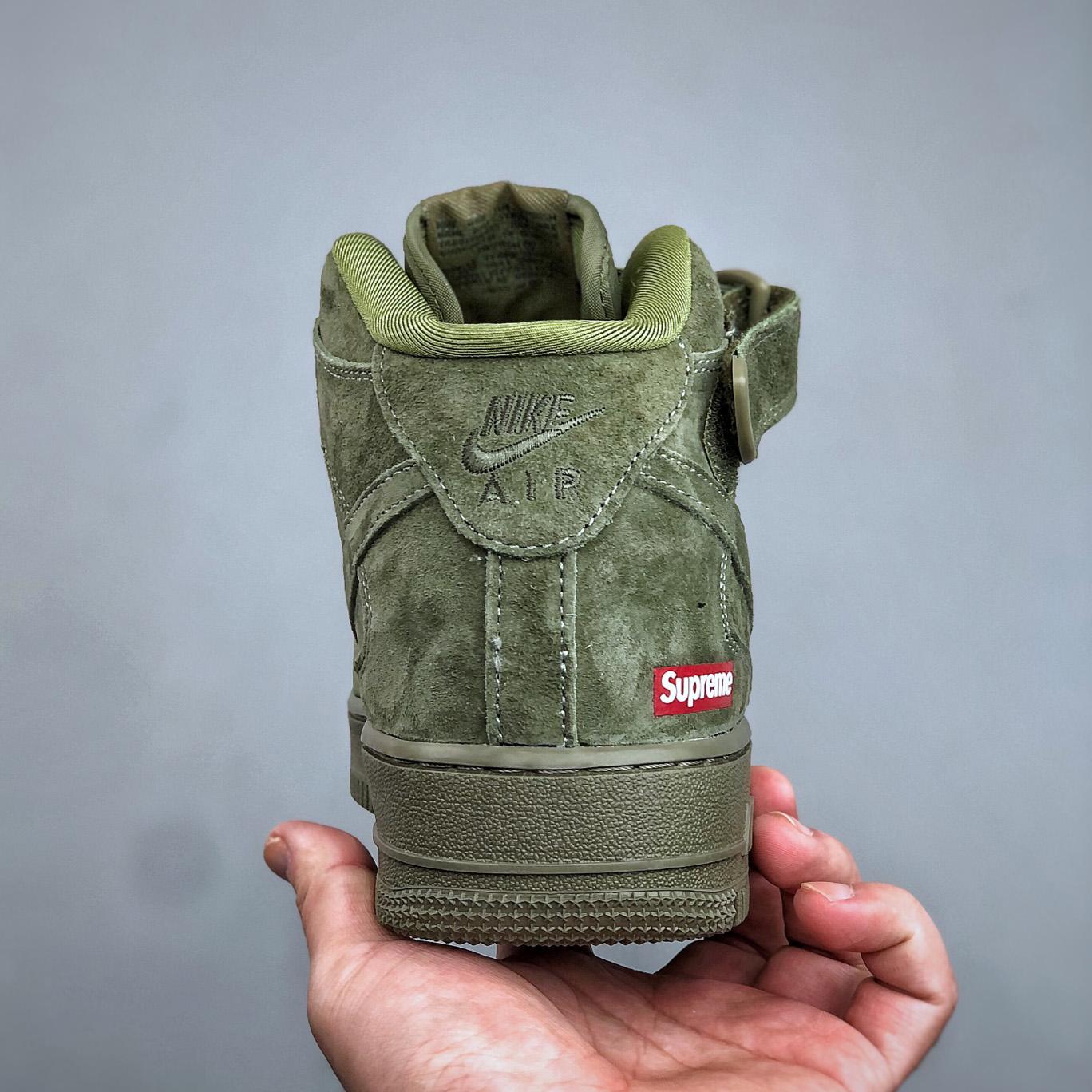  Supreme x Nike Air Force 1  Mid '07 'Legion Green'    DV0788-005 - DopestKickz