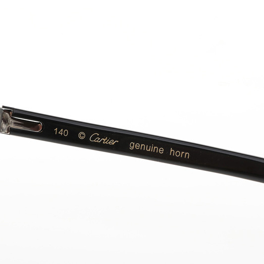 Cartier CT 4189706 Black Buffalo Sunglasses In Silver Gradient Grey - DopestKickz