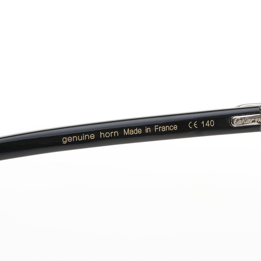 Cartier CT 4189706 Black Buffalo Sunglasses In Silver Gradient Grey - DopestKickz