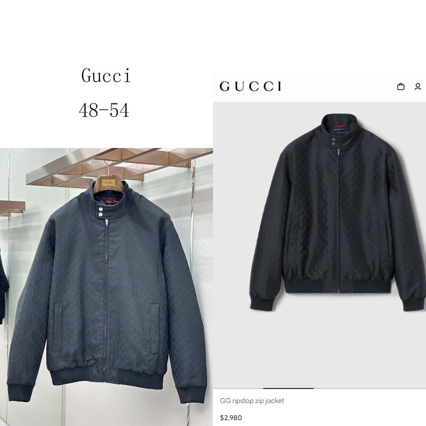 Gucci GG Ripstop Zip Jacket - DopestKickz