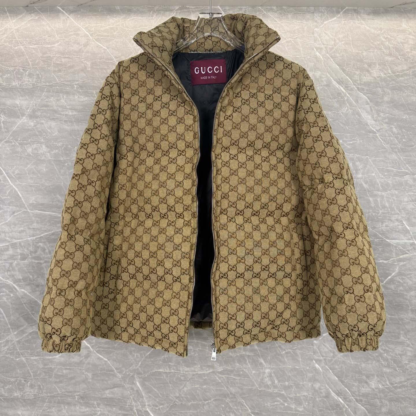 Gucci GG Canvas Bomber Jacket - DopestKickz