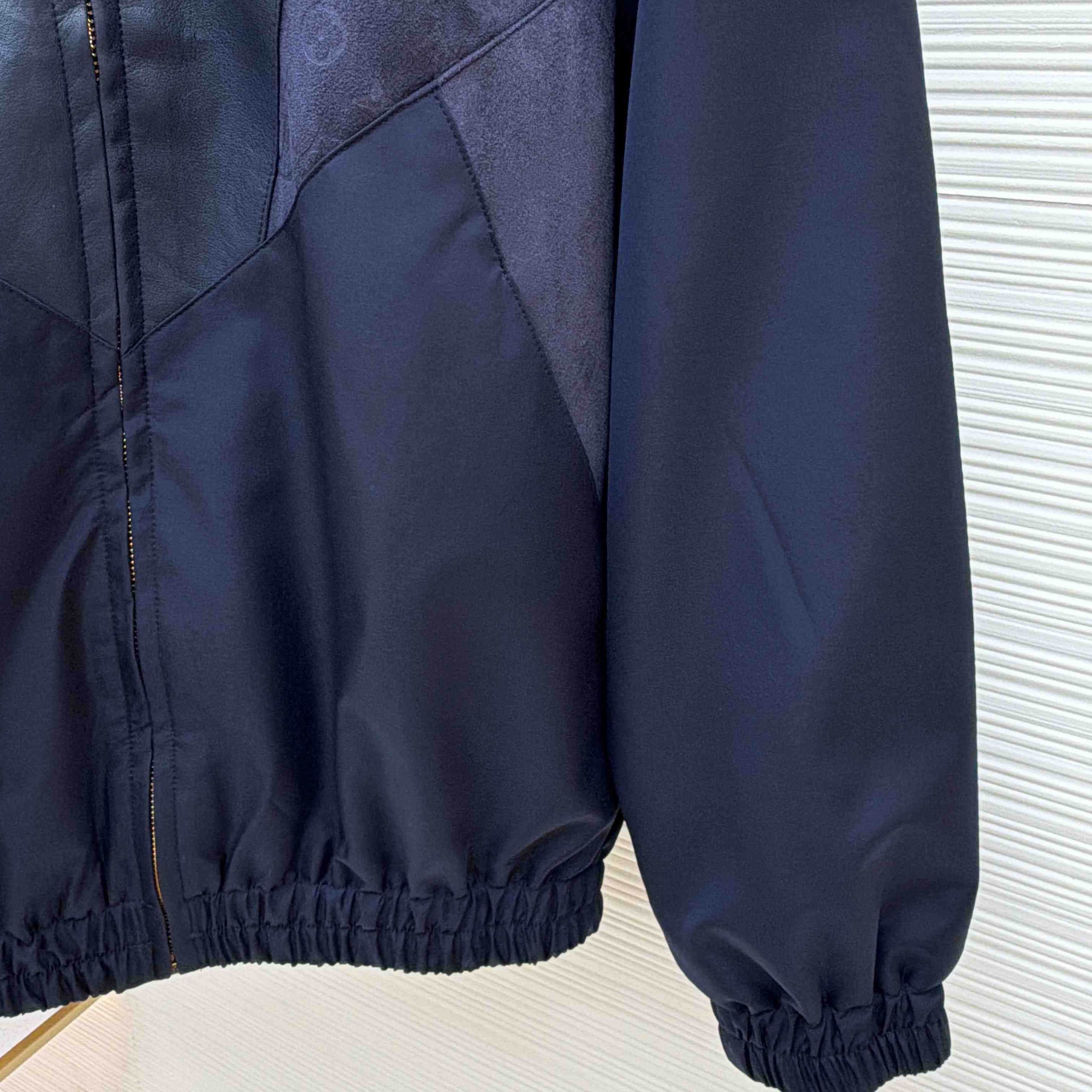 Louis Vuitton Leather Mix Track Top 1AJB73 - DopestKickz