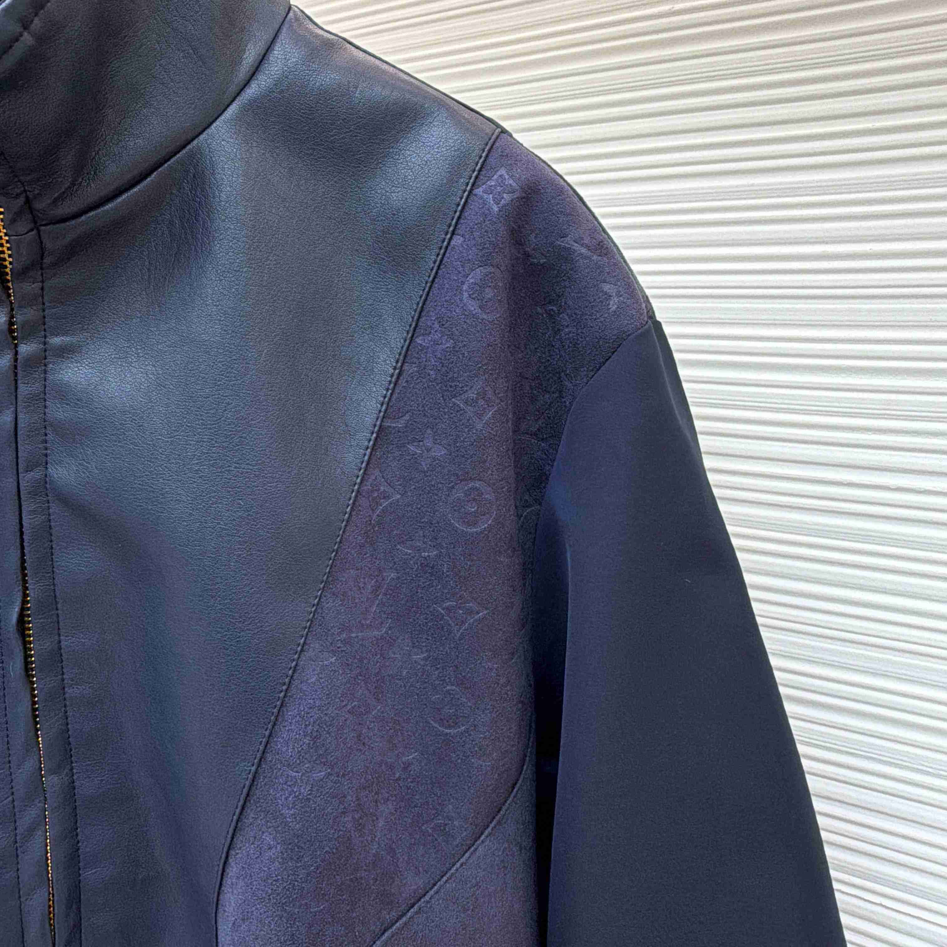 Louis Vuitton Leather Mix Track Top 1AJB73 - DopestKickz