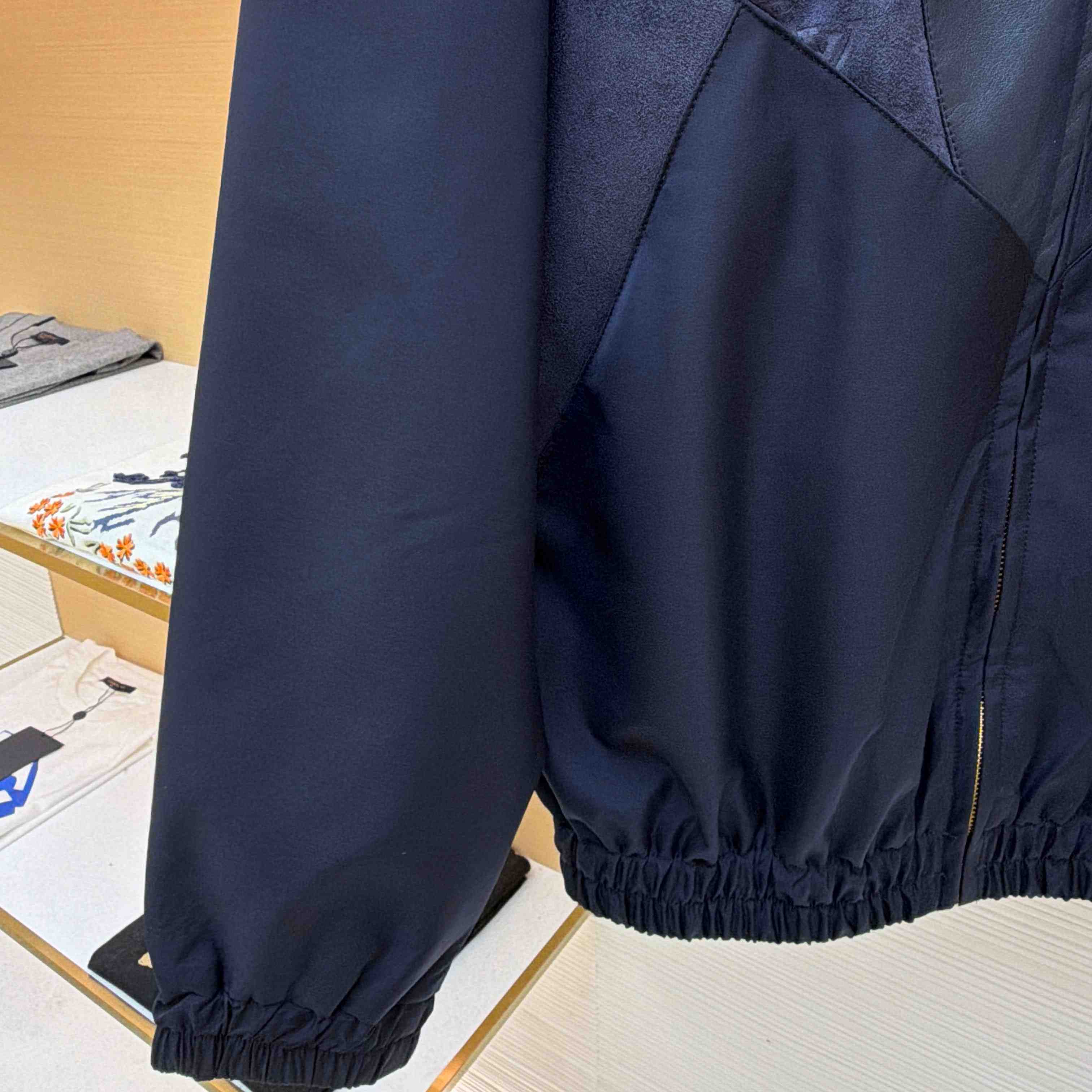 Louis Vuitton Leather Mix Track Top 1AJB73 - DopestKickz