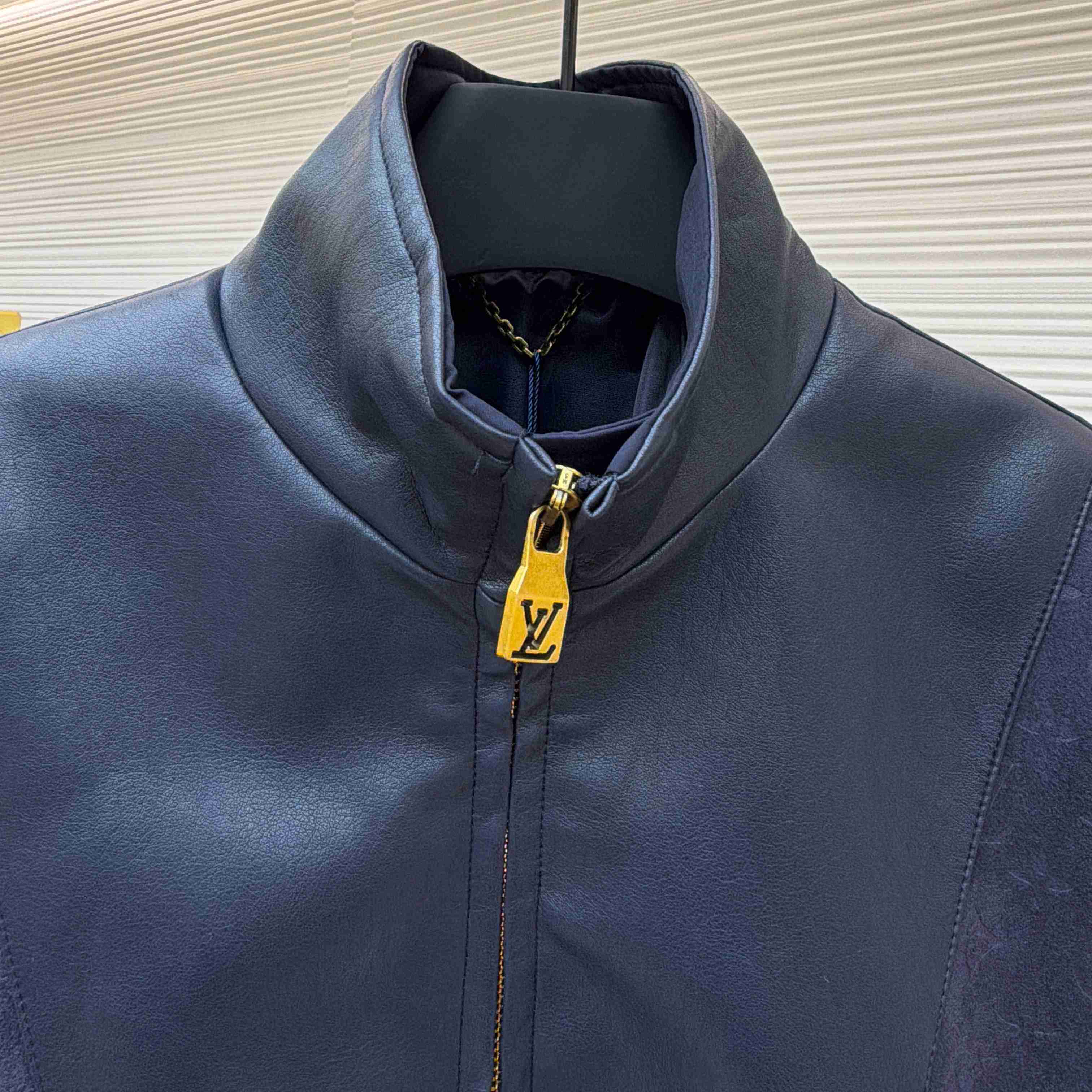 Louis Vuitton Leather Mix Track Top 1AJB73 - DopestKickz