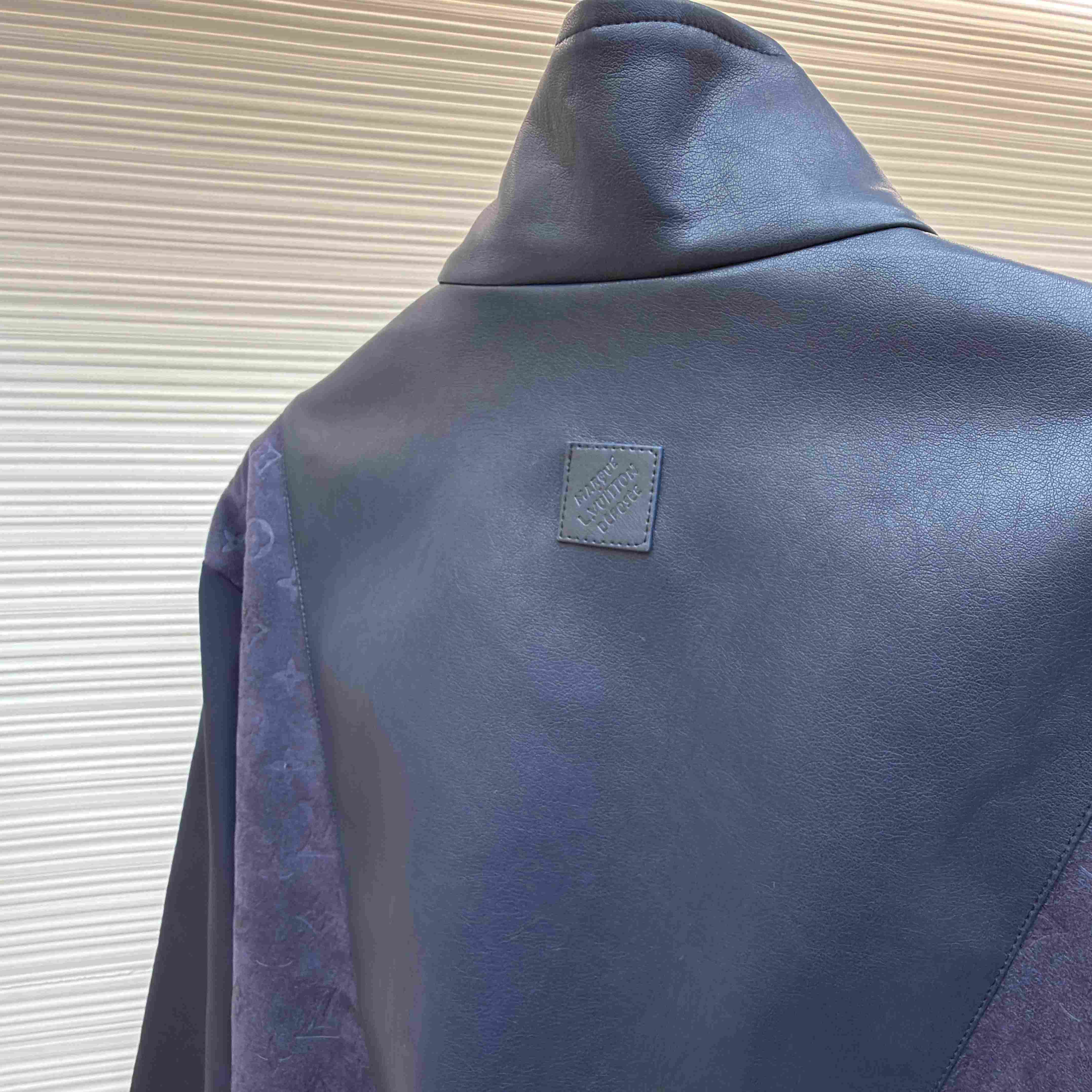 Louis Vuitton Leather Mix Track Top 1AJB73 - DopestKickz