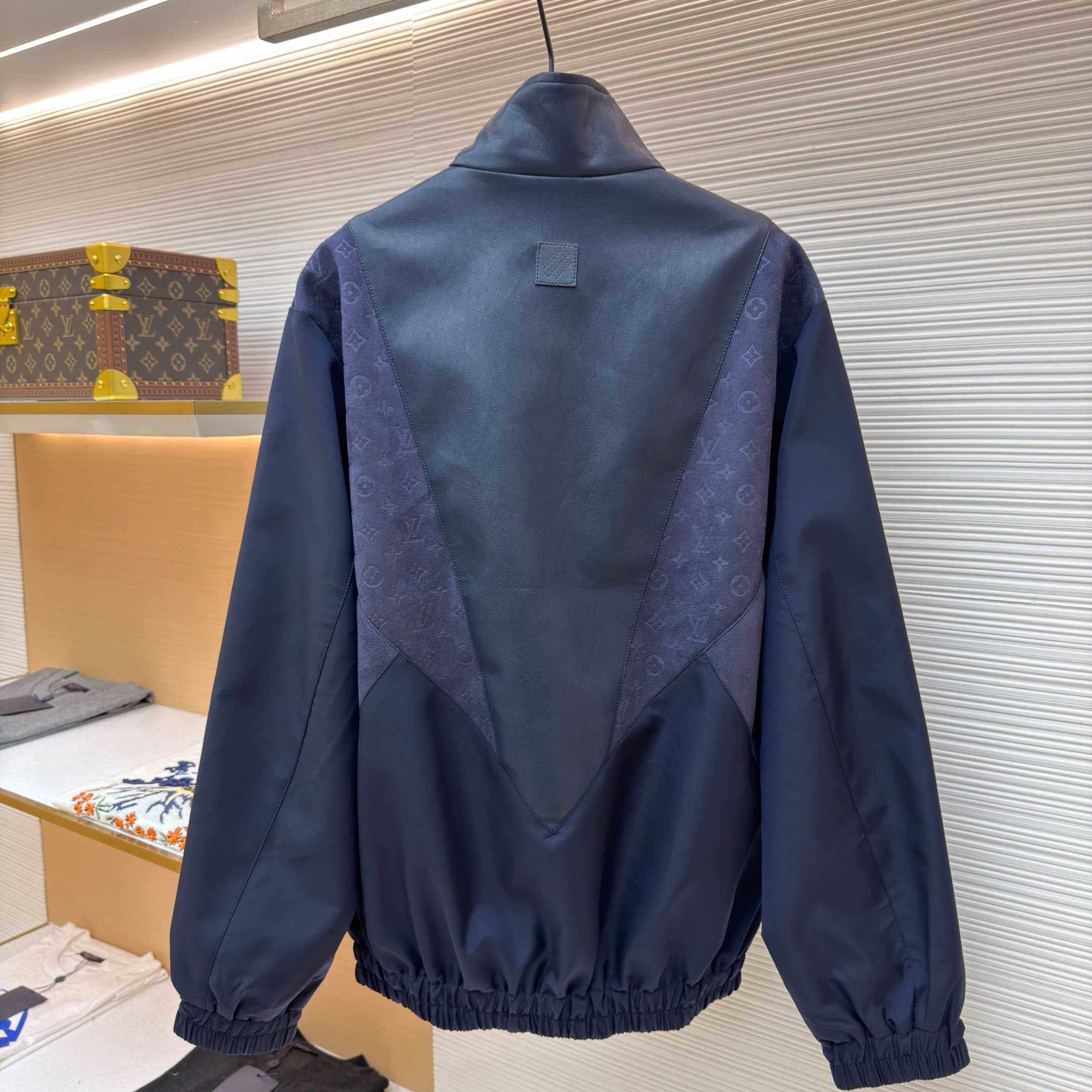 Louis Vuitton Leather Mix Track Top 1AJB73 - DopestKickz