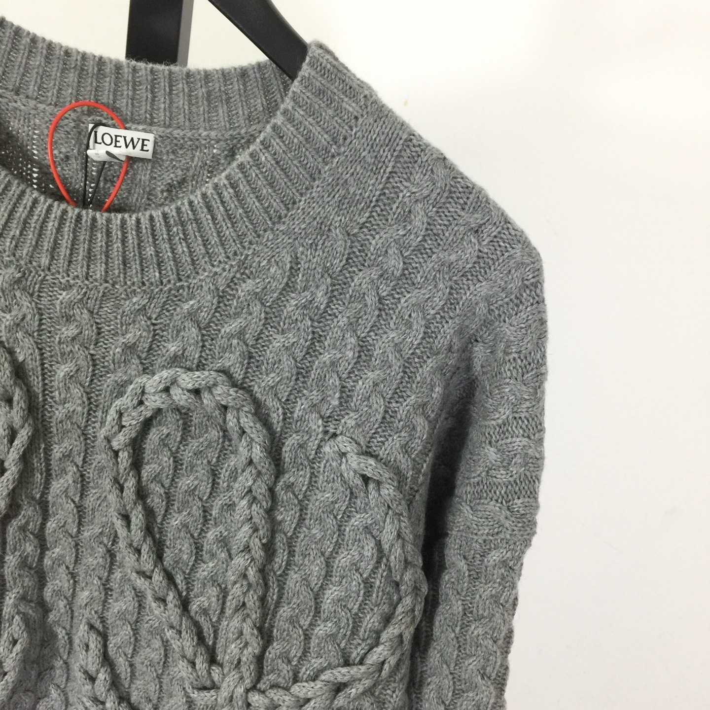 Loewe Men's Anagram Cable-Knit Wool - DopestKickz