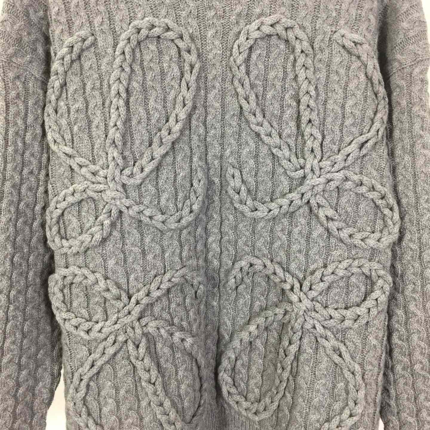 Loewe Men's Anagram Cable-Knit Wool - DopestKickz