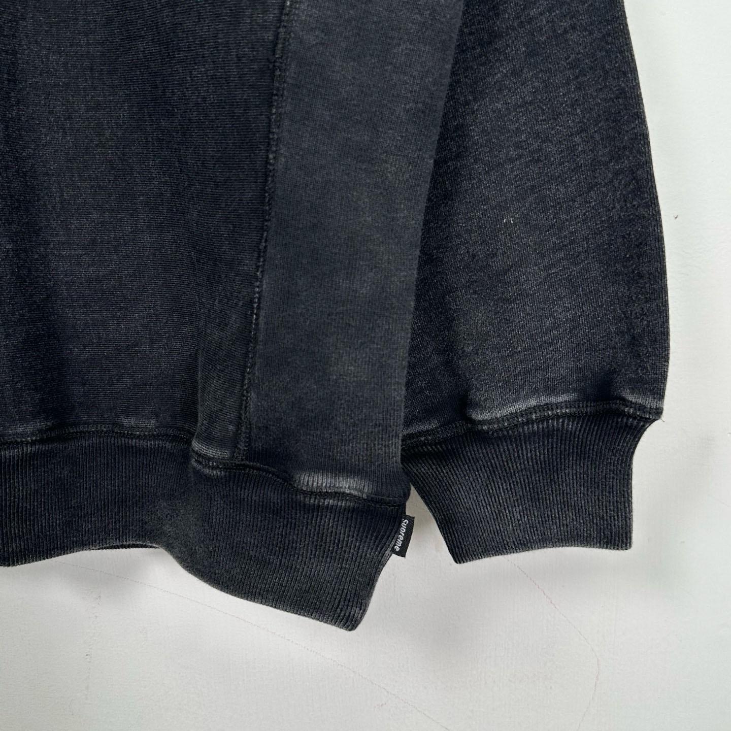 Supreme 25SS Wash Box Logo Crewneck 'Black' - DopestKickz