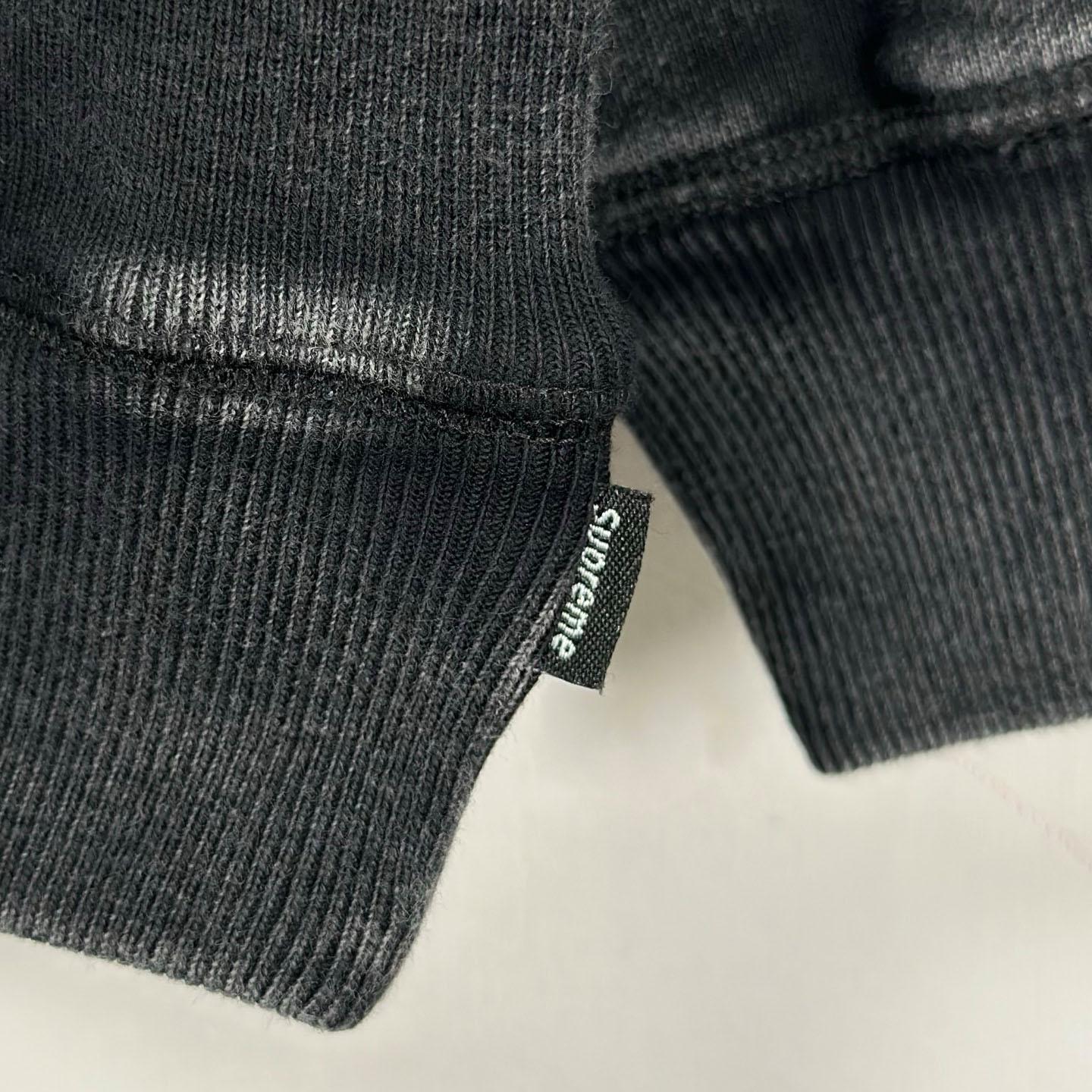 Supreme 25SS Wash Box Logo Crewneck 'Black' - DopestKickz