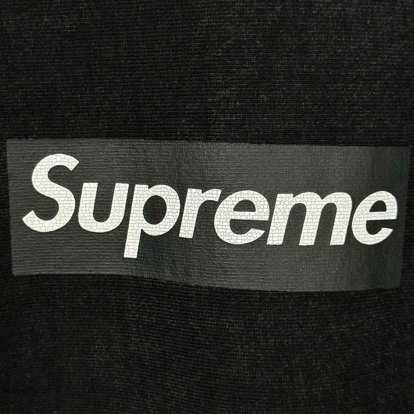 Supreme 25SS Wash Box Logo Crewneck 'Black' - DopestKickz