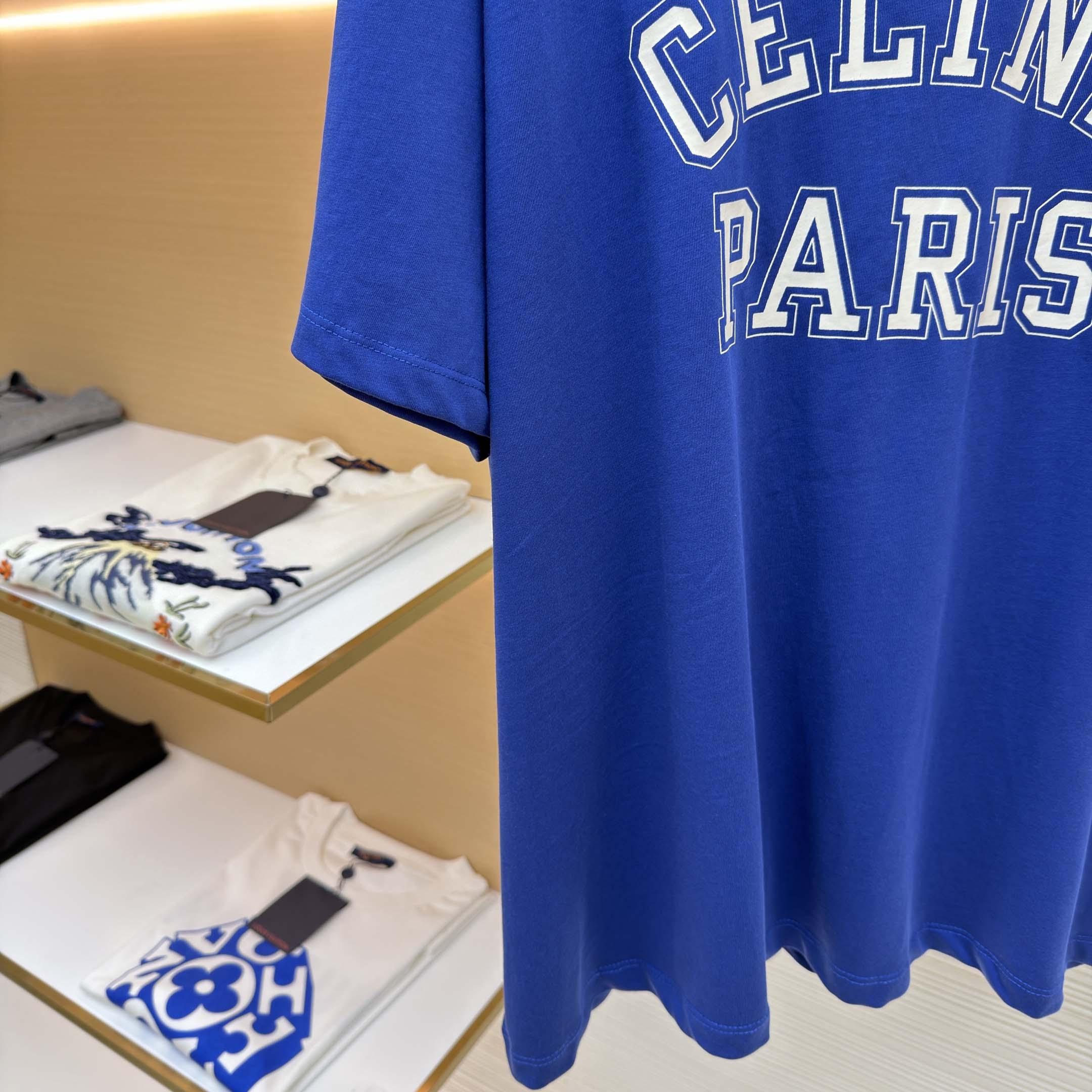 Celine Loose T-shirt In Cotton Jersey - DopestKickz
