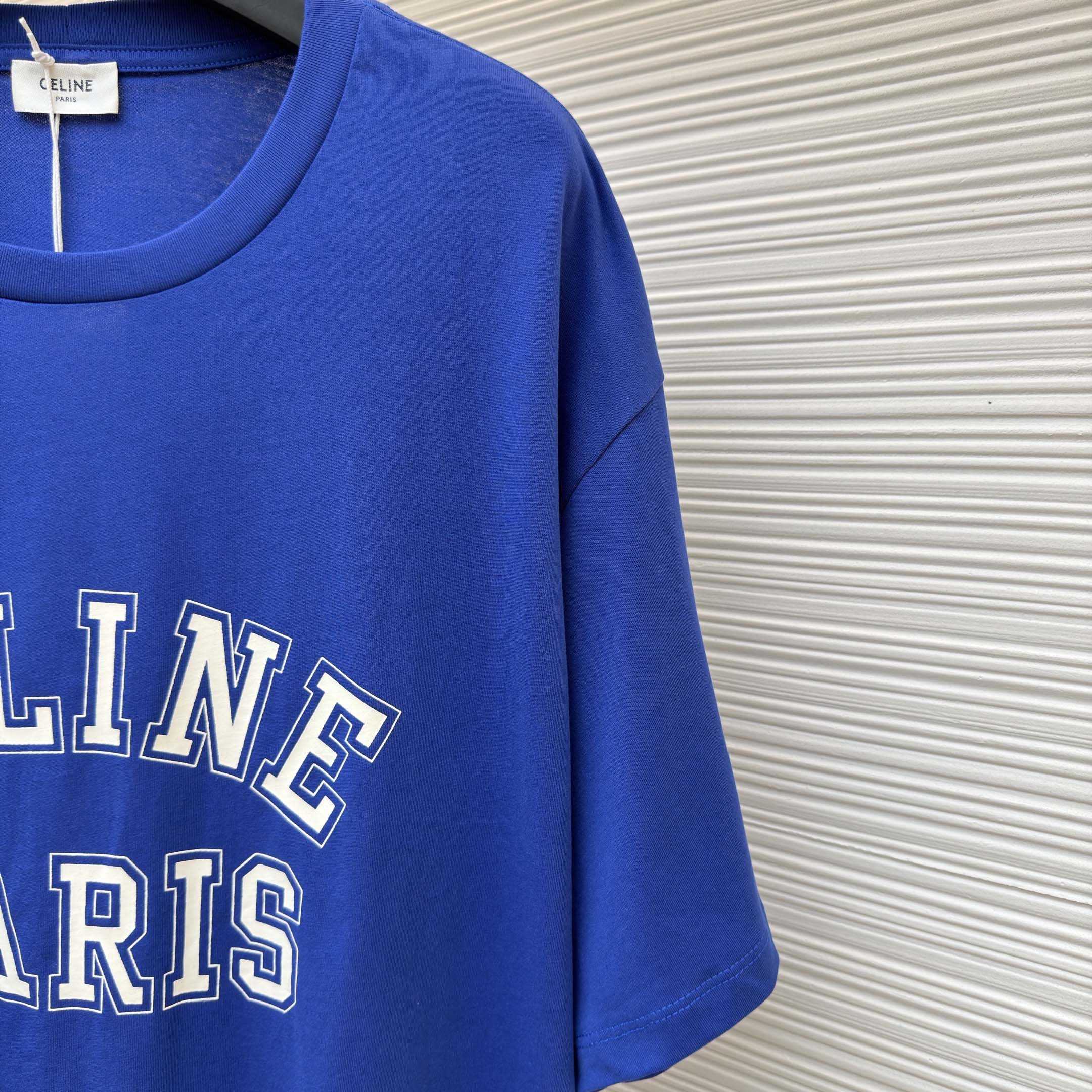 Celine Loose T-shirt In Cotton Jersey - DopestKickz