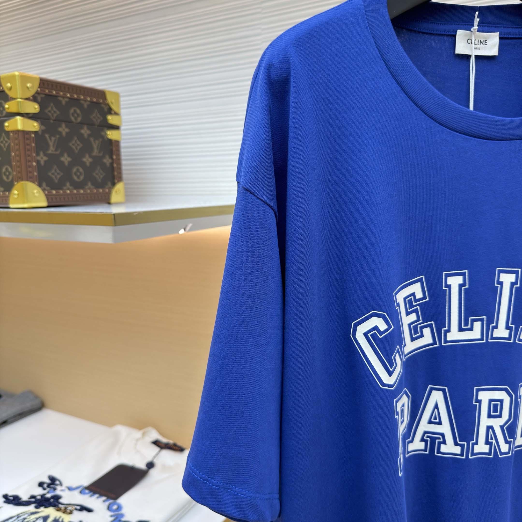 Celine Loose T-shirt In Cotton Jersey - DopestKickz