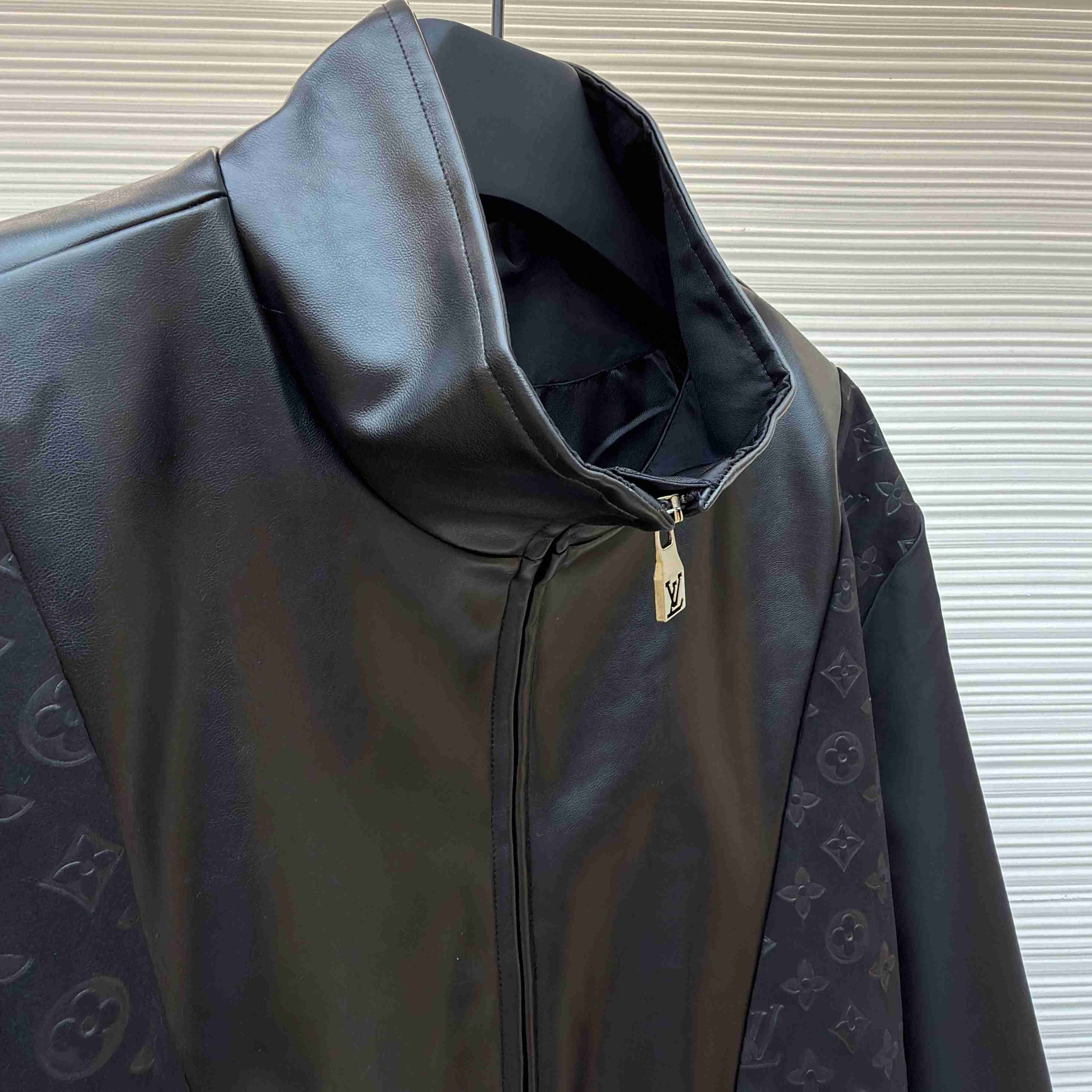 Louis Vuitton Leather Mix Track Top 1AHVM3 - DopestKickz